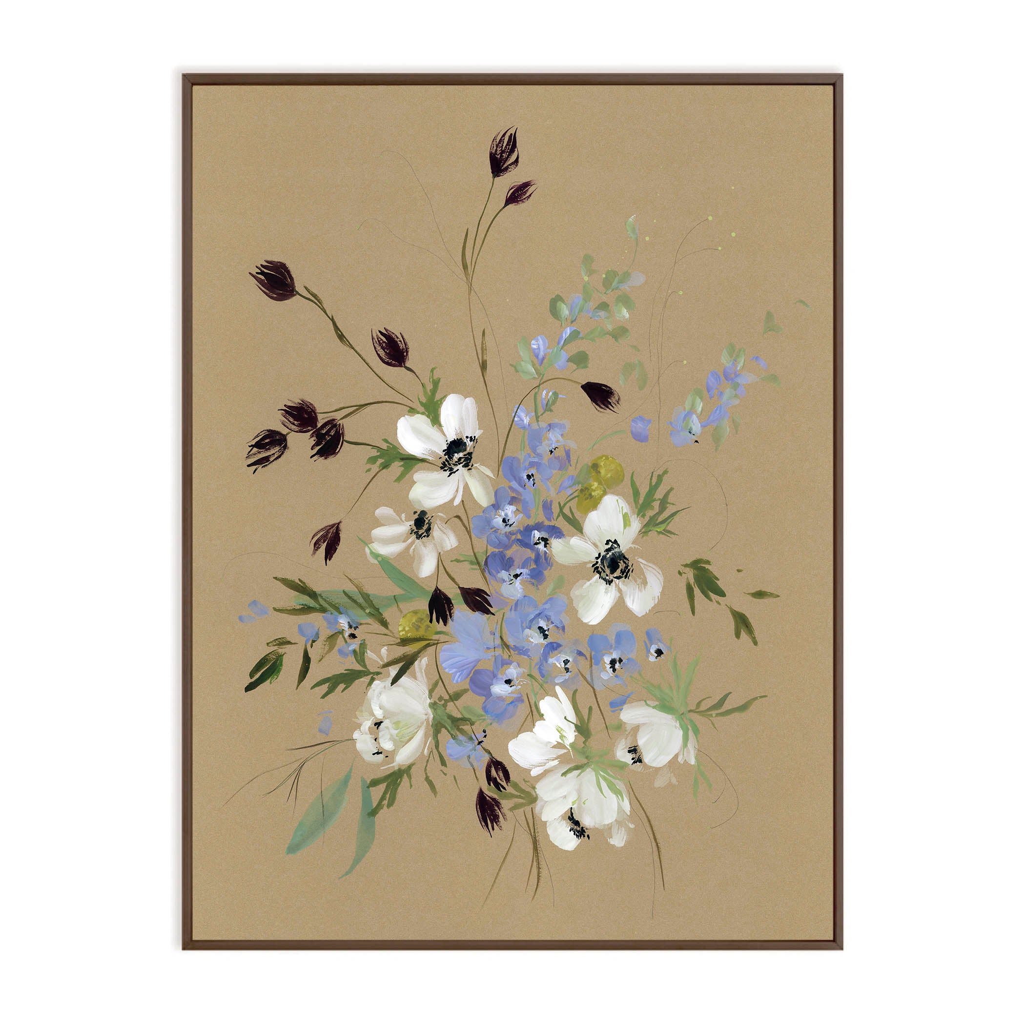 Anemones & Delphinium No. 2