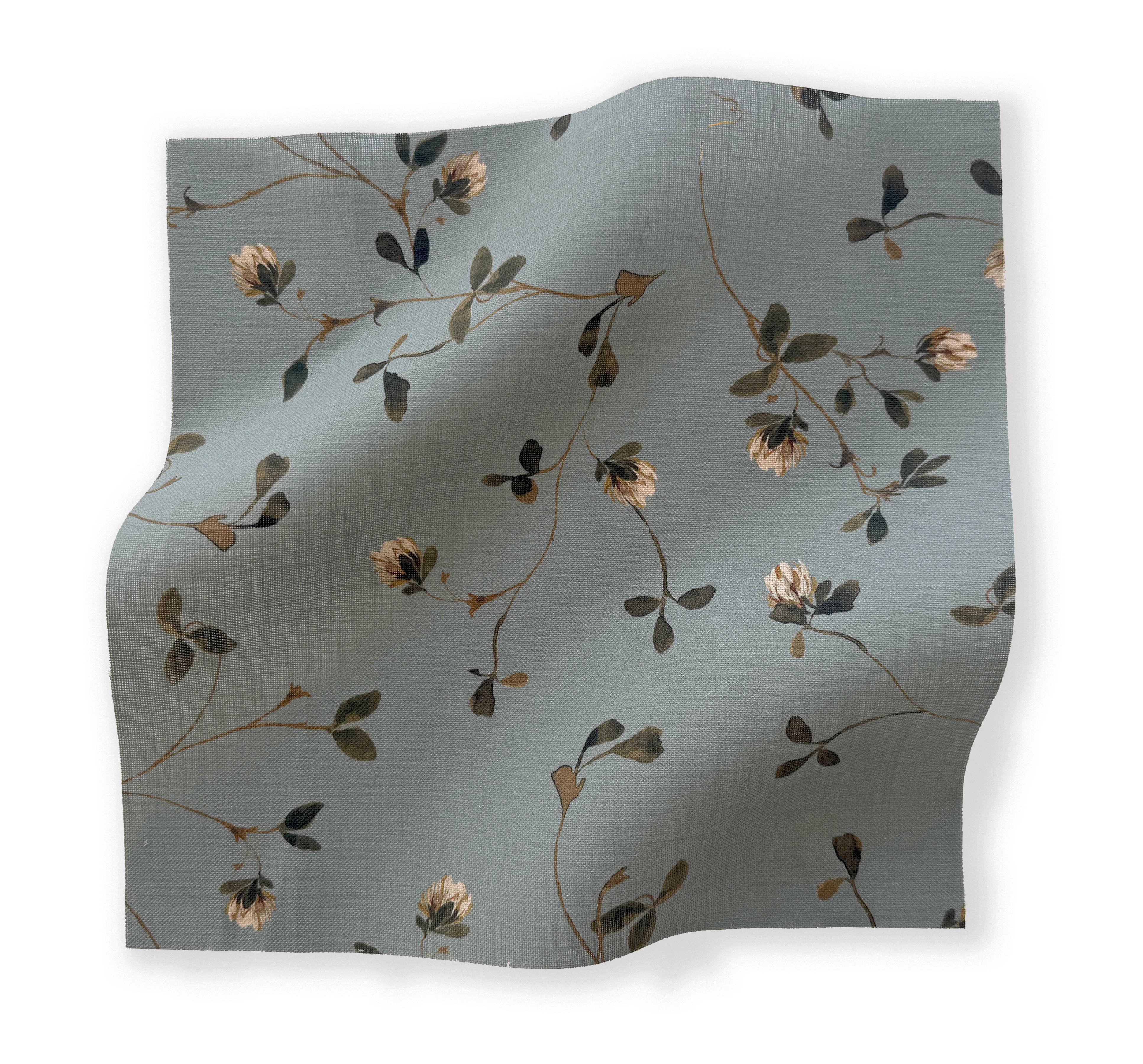 Clover in Tide Fabric Sample