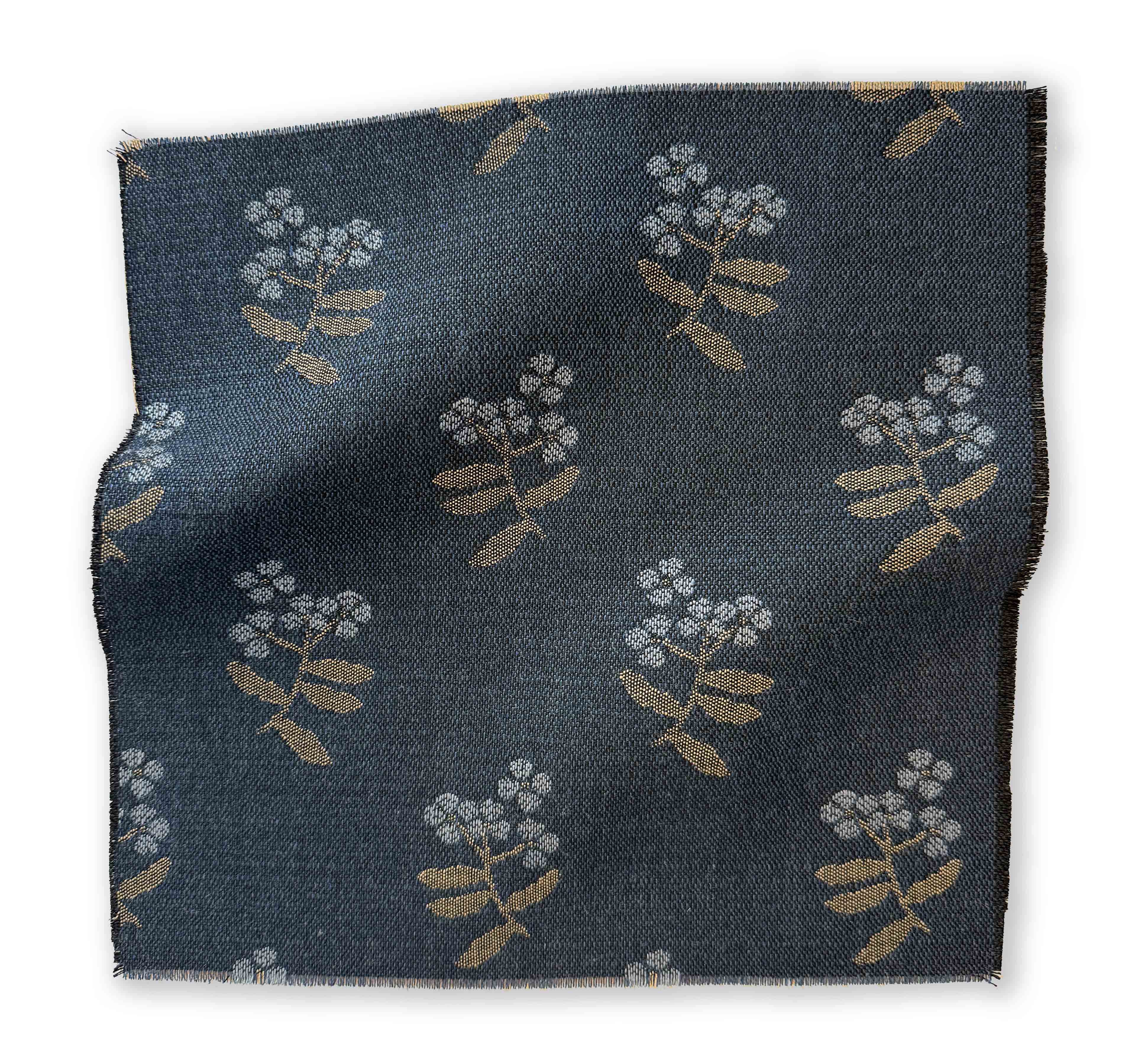 Flora in Indigo Fabric Sample