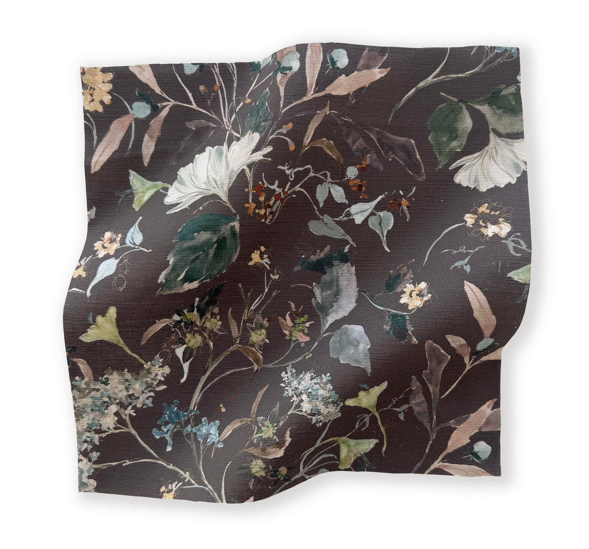 Herbarium in Plum Fabric Sample