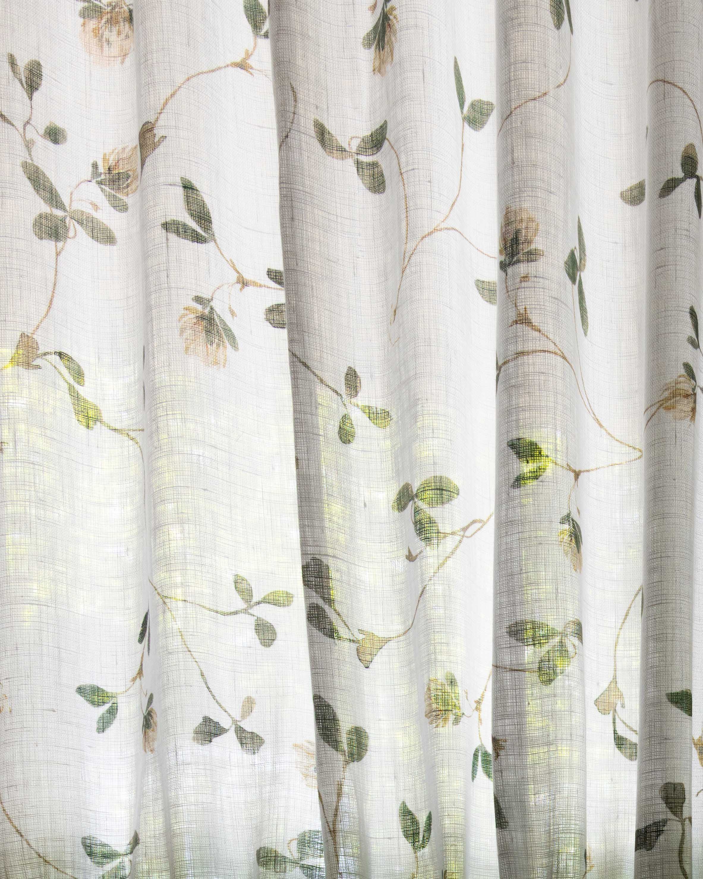 Clover in Snow Fabric Sample