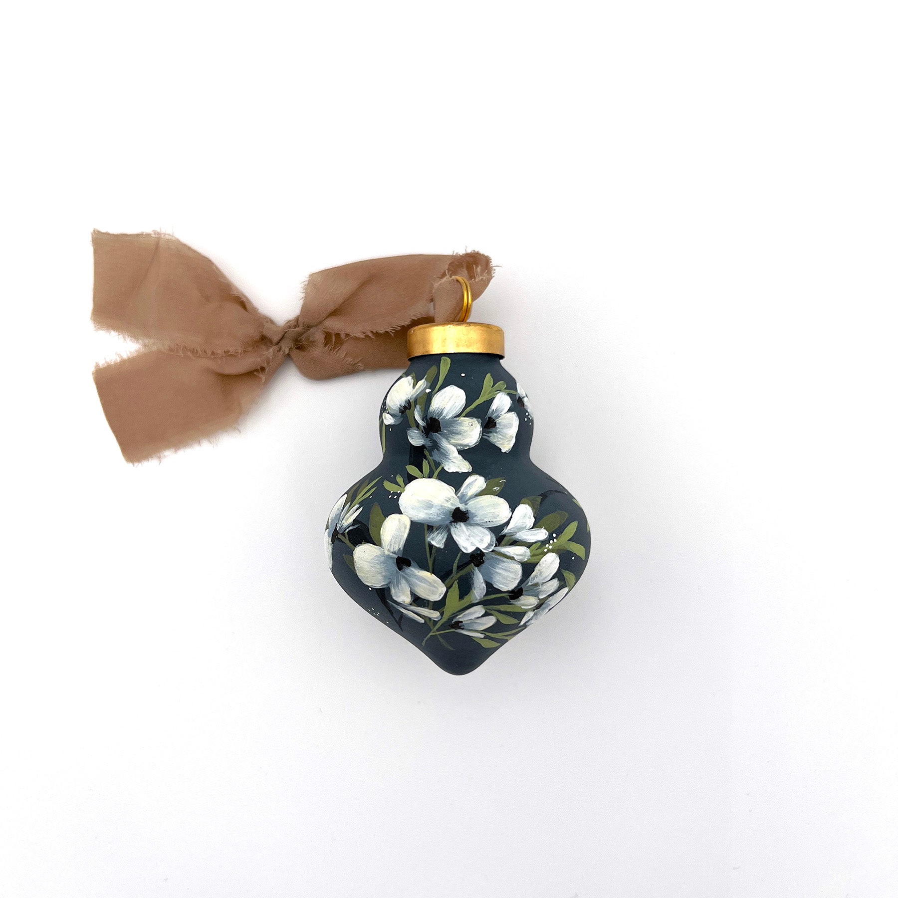 Hydrangea Hand-Painted Ornament