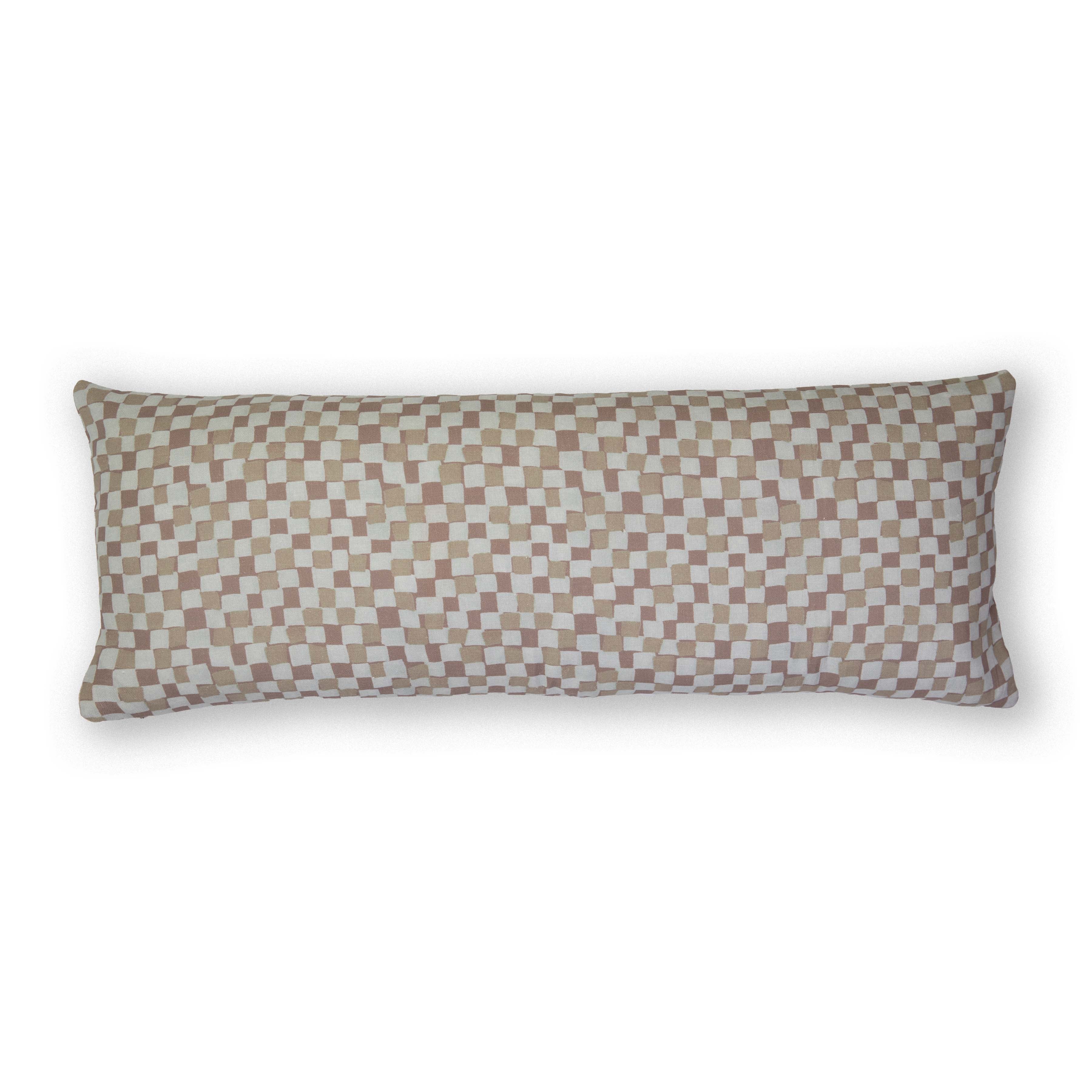 Checker in Clay Pillow Cover