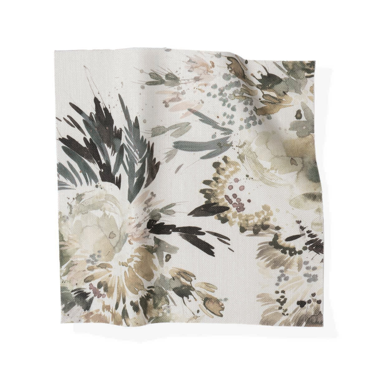 Midnight Garden in Linen Fabric