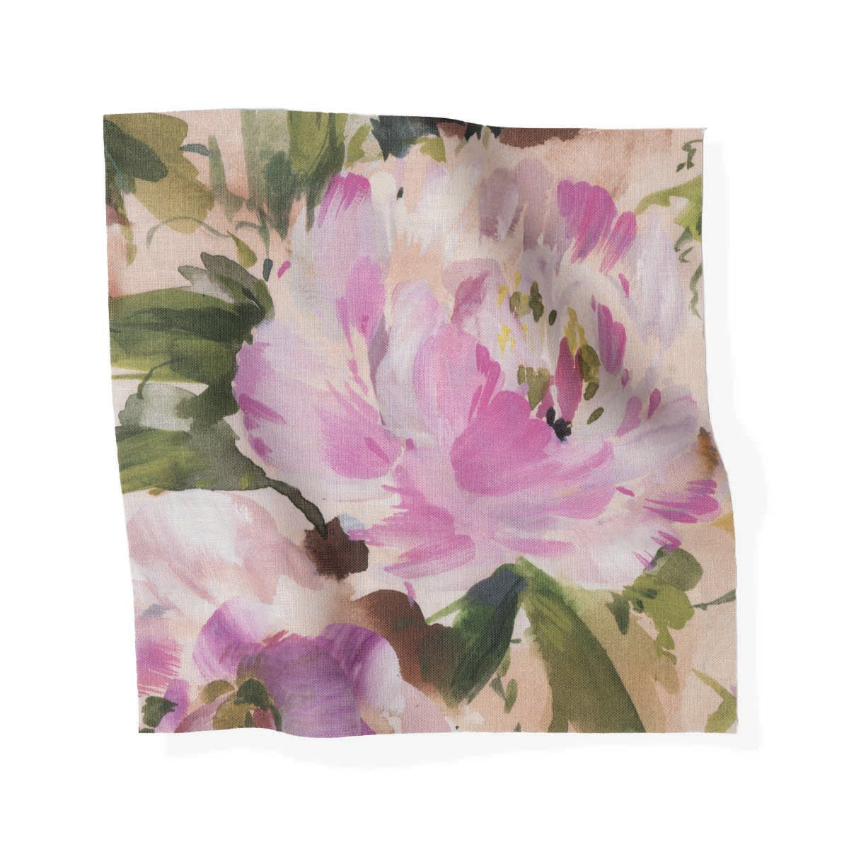 Peonia in Coral Fabric Sample