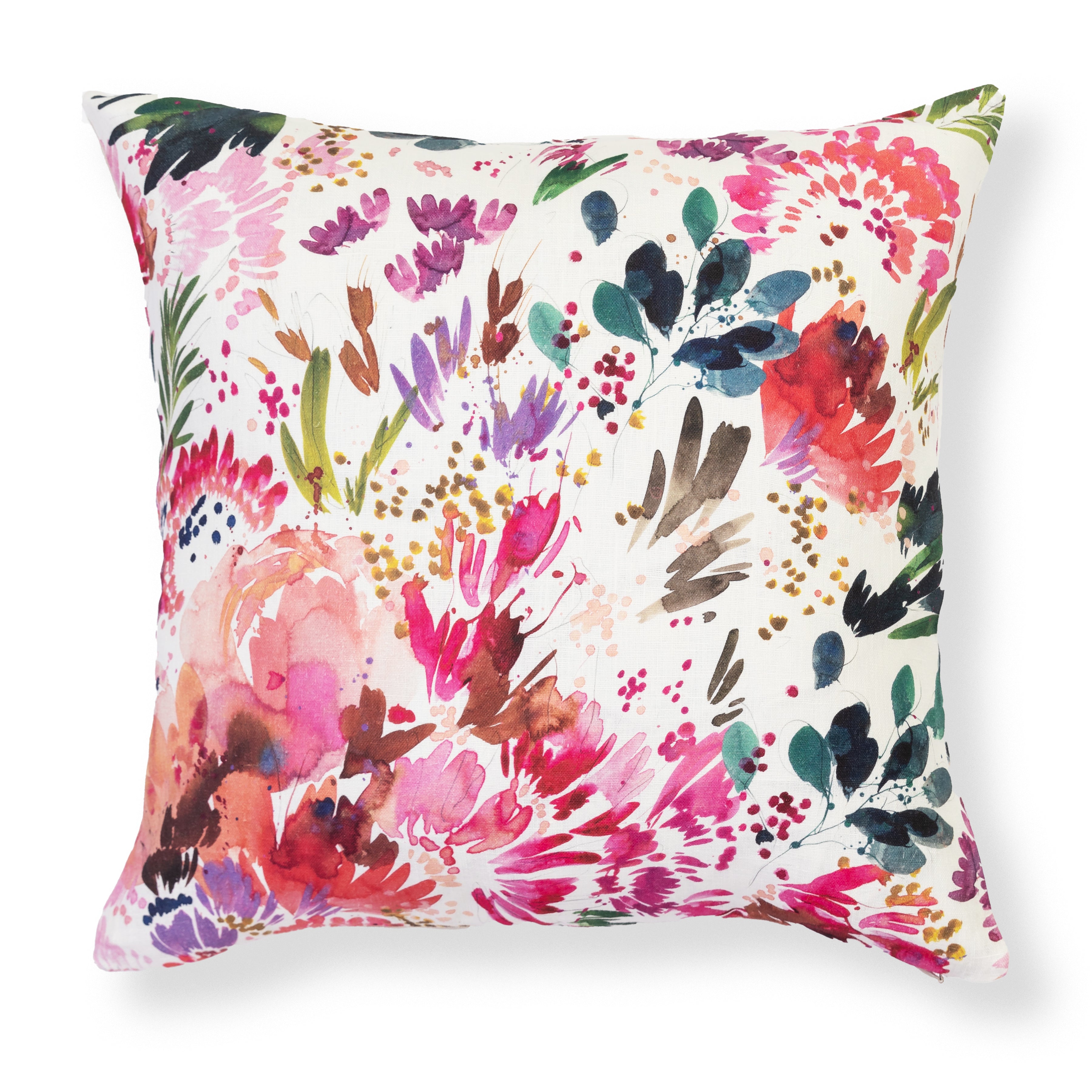 Mabel's Garden in Pink Pillow Cover