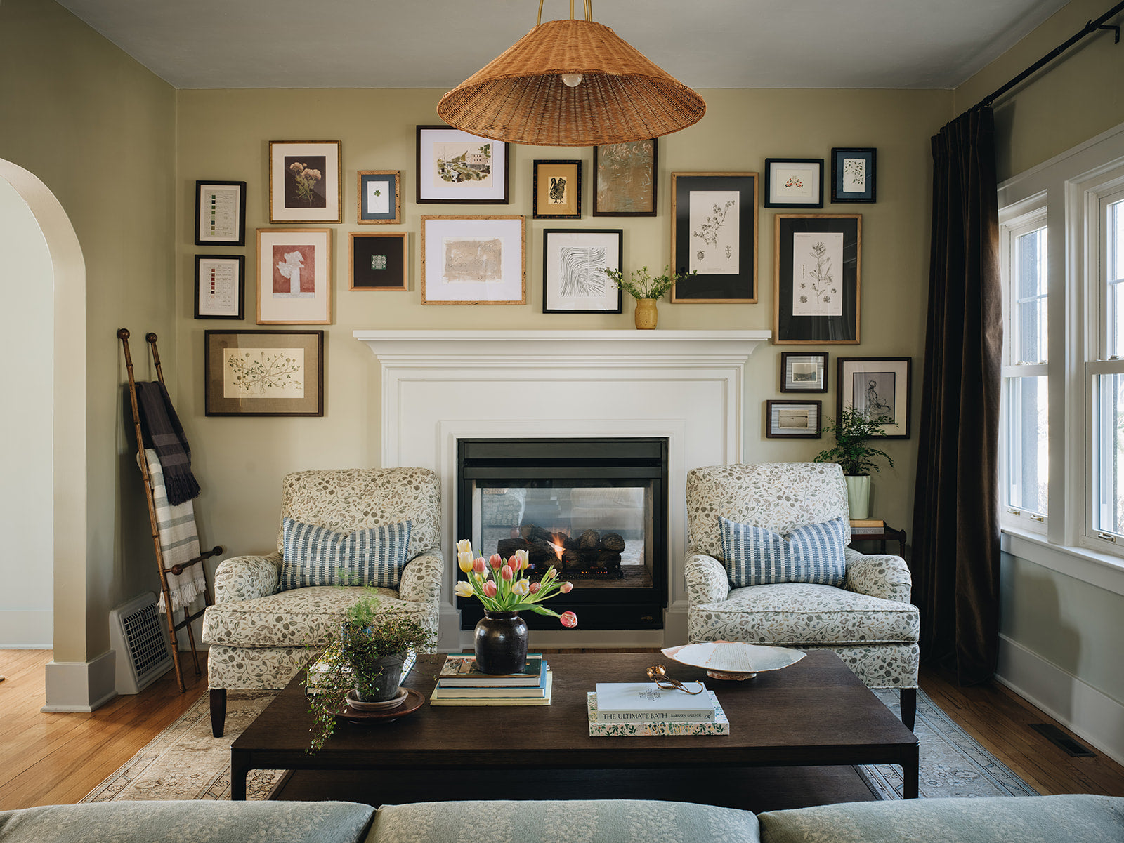 Pillar in River Fabric Sample