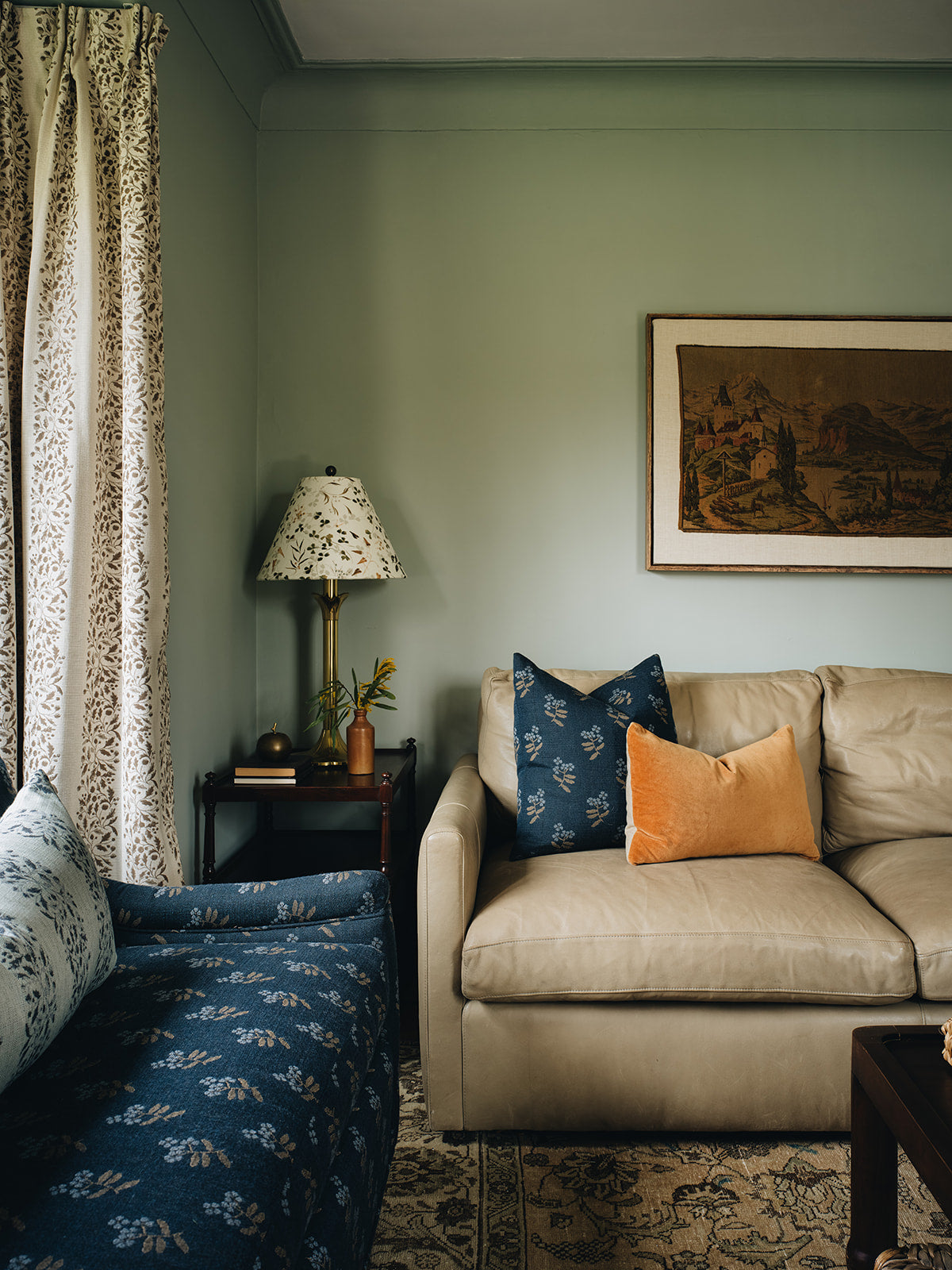 Verte in Linen Fabric Sample