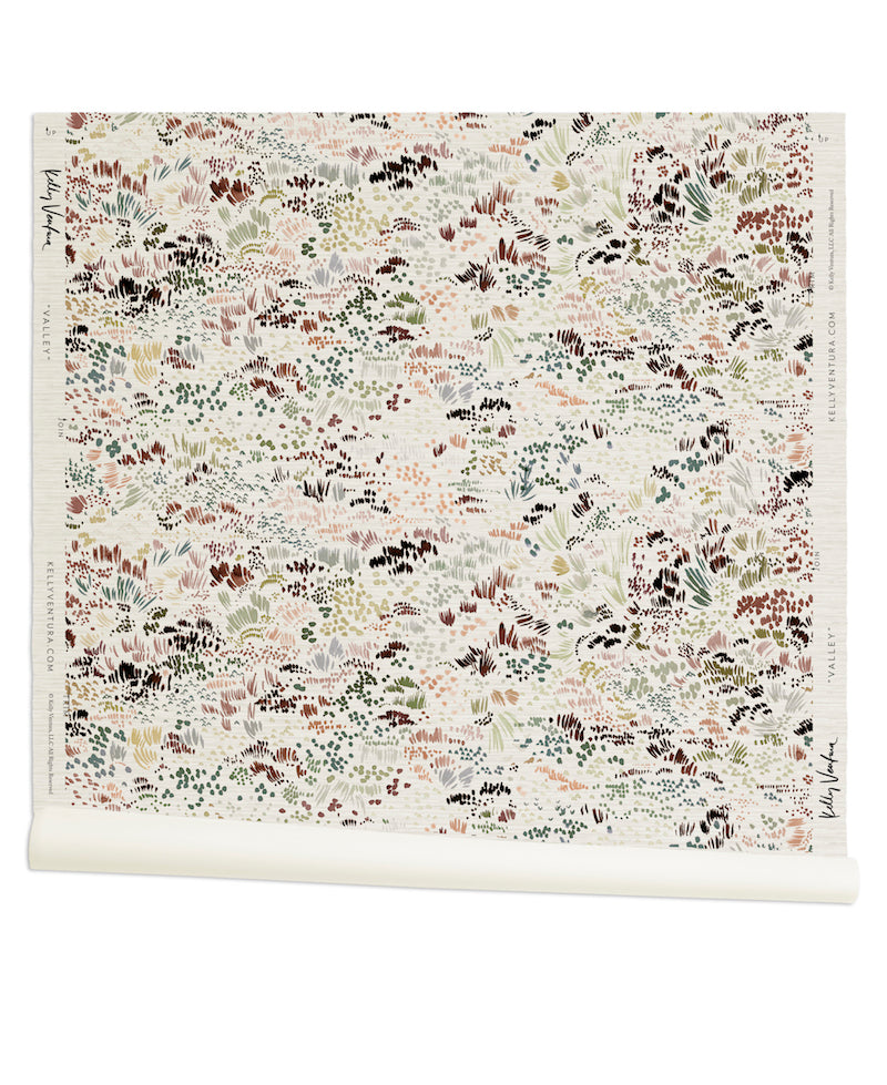 Valley in Hazel Grasscloth Sample