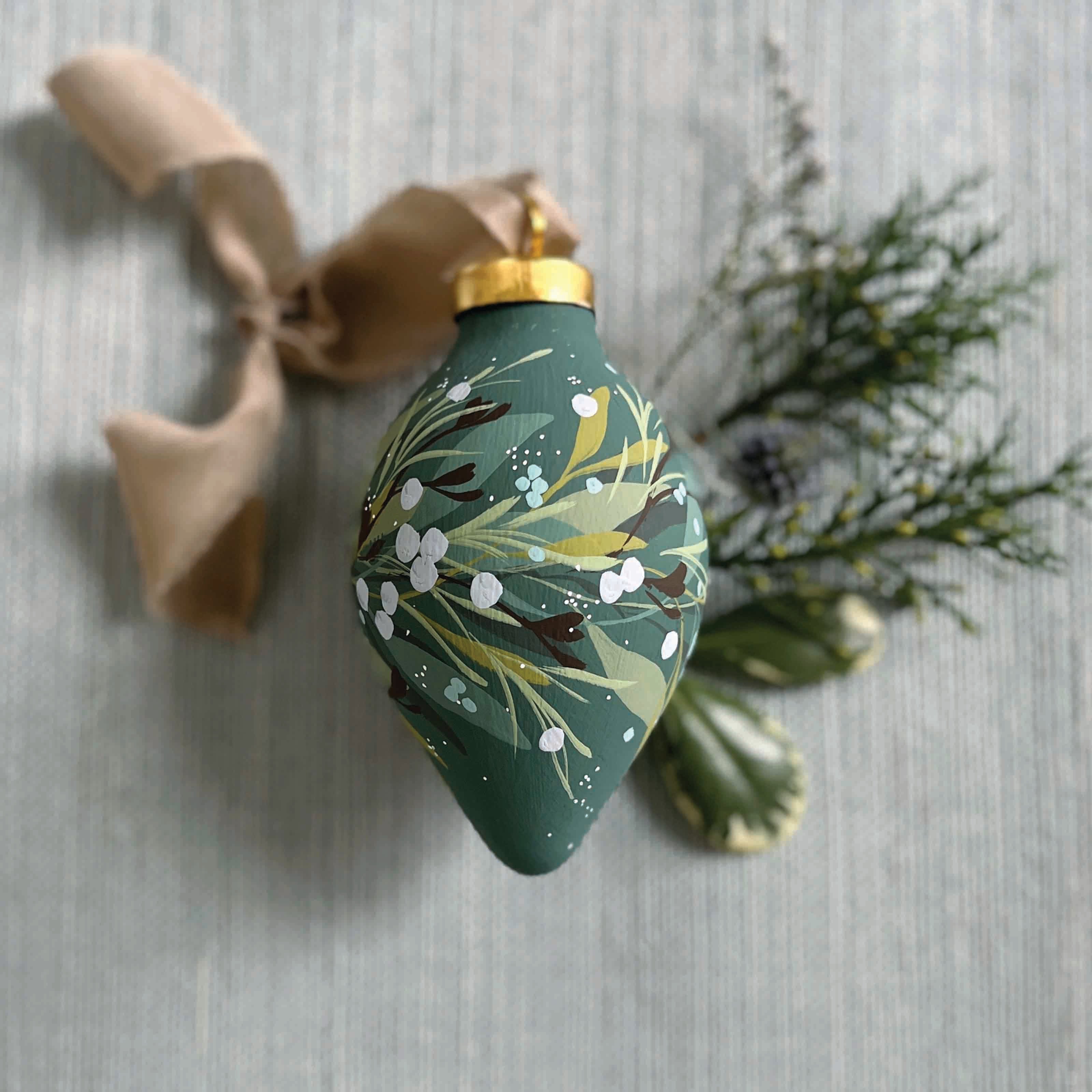 Wintergreen in Forest Ornament