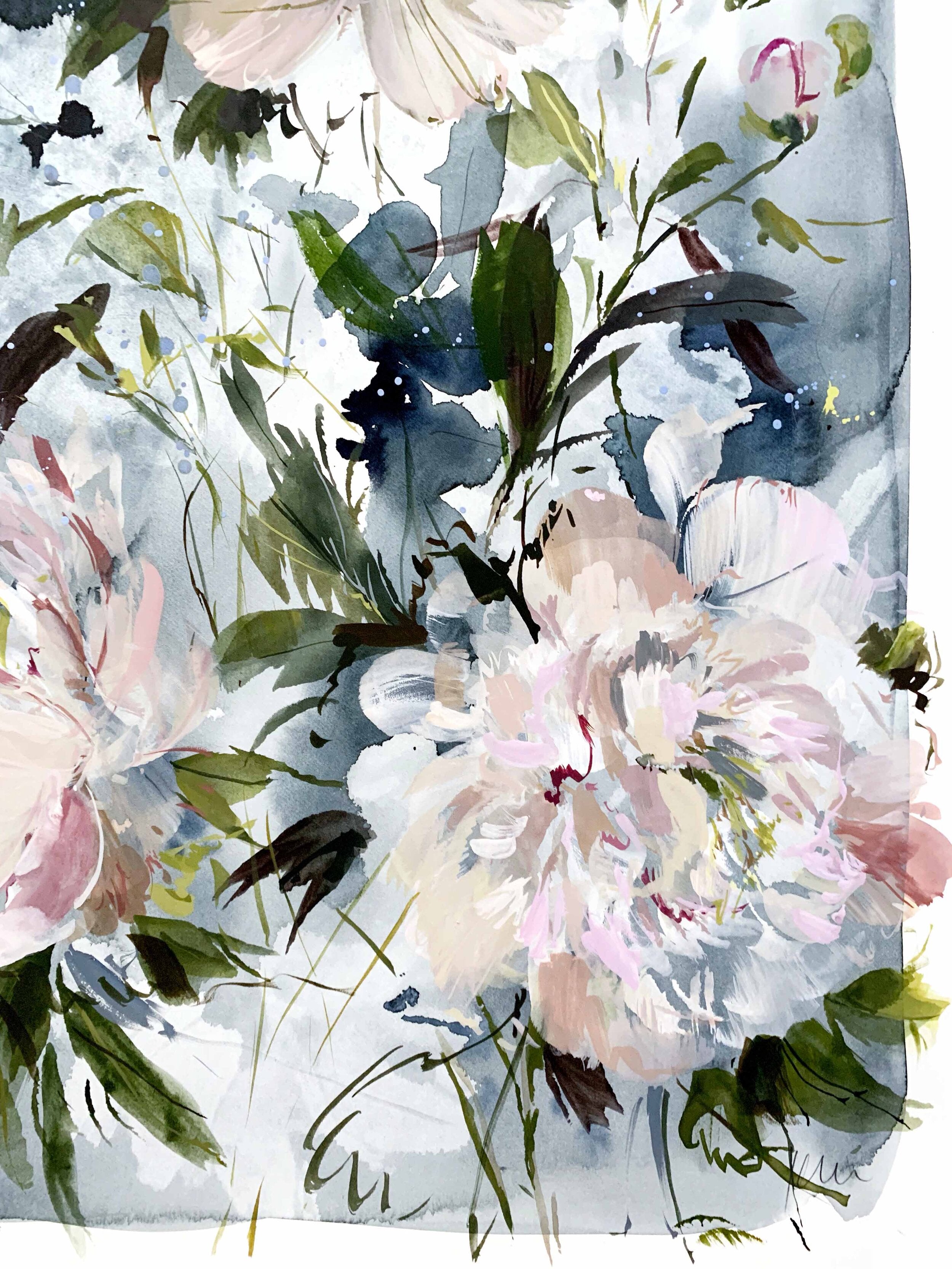 Dusk Peonies - Original
