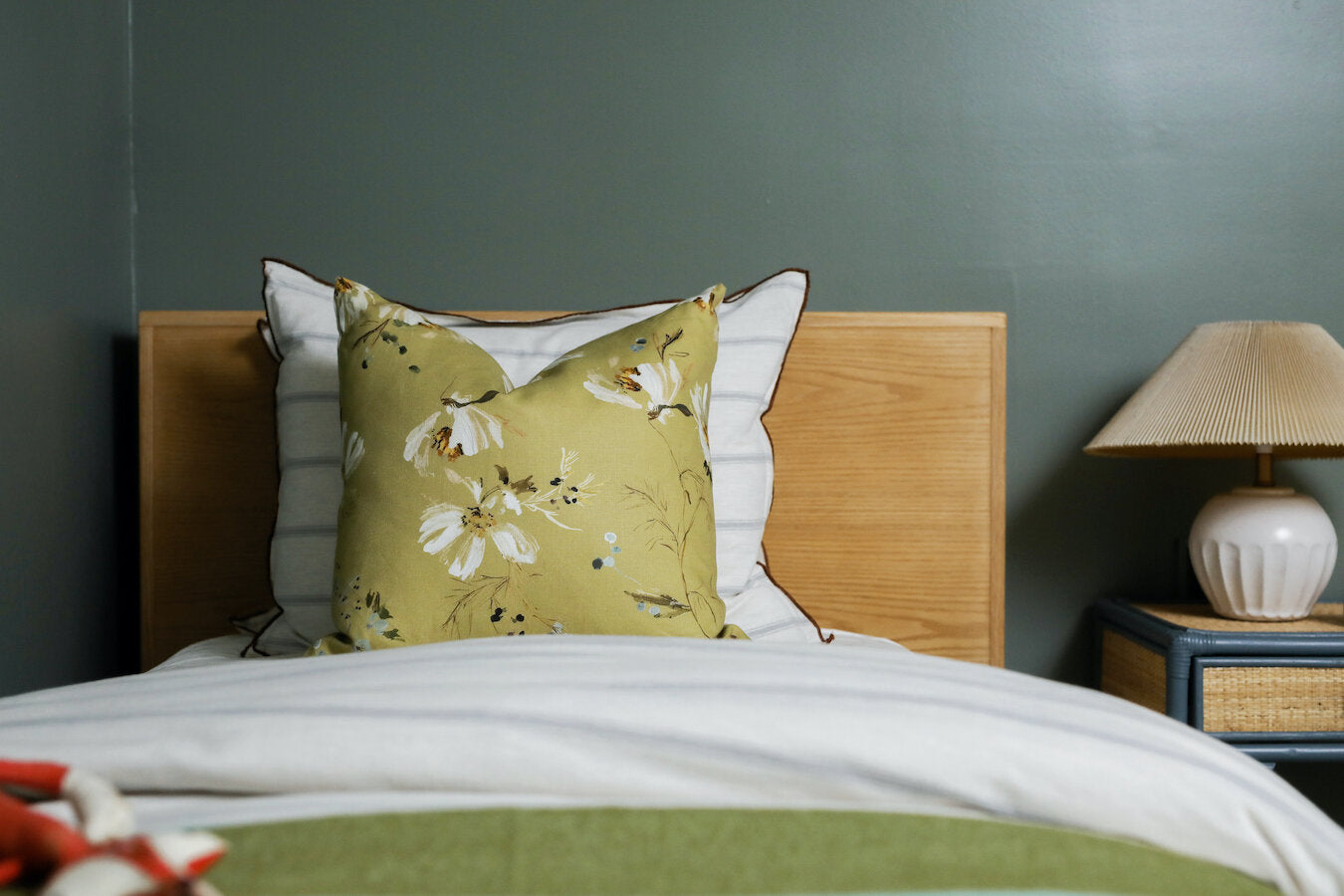 Cosmos in Canary Pillow Cover