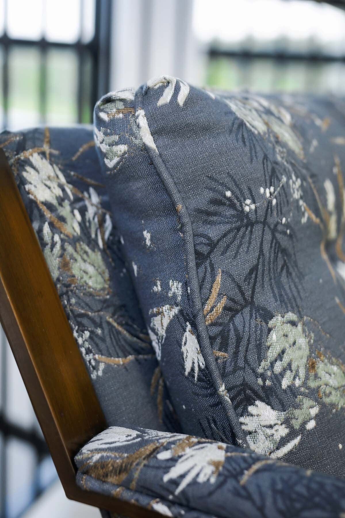 Meadow in Blue Woven Fabric Sample