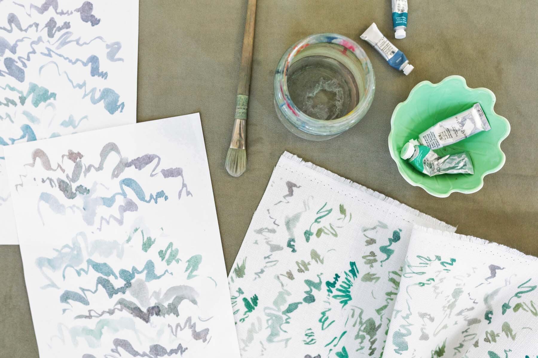 Canopy in Moss Fabric