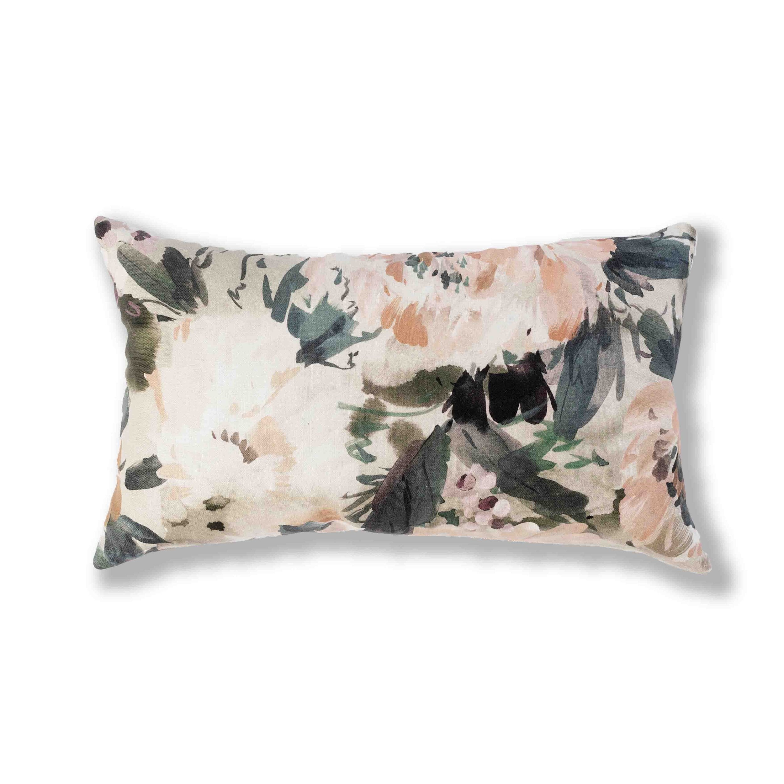 Peonia in Apricot Pillow Cover