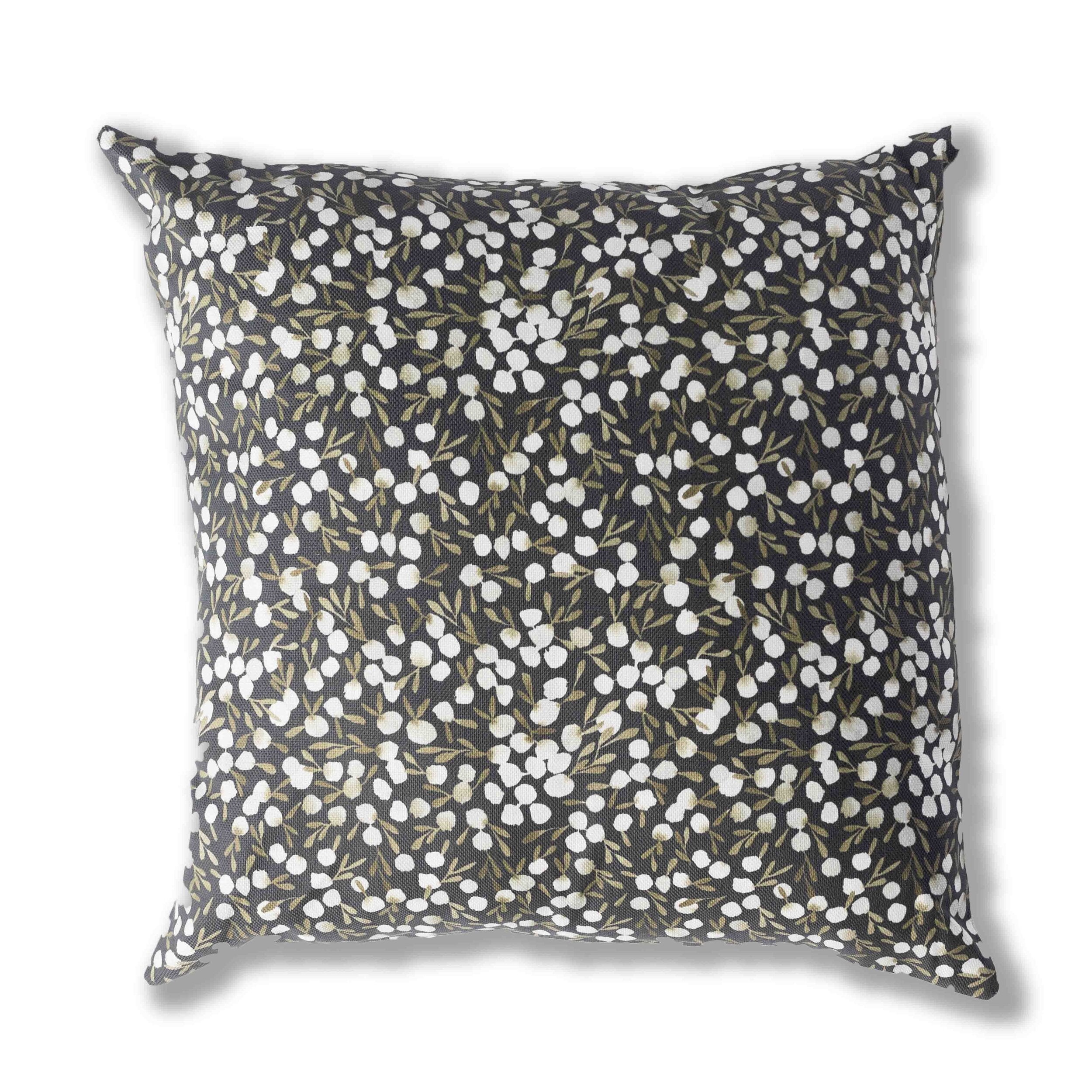 Berries in Midnight Pillow Cover