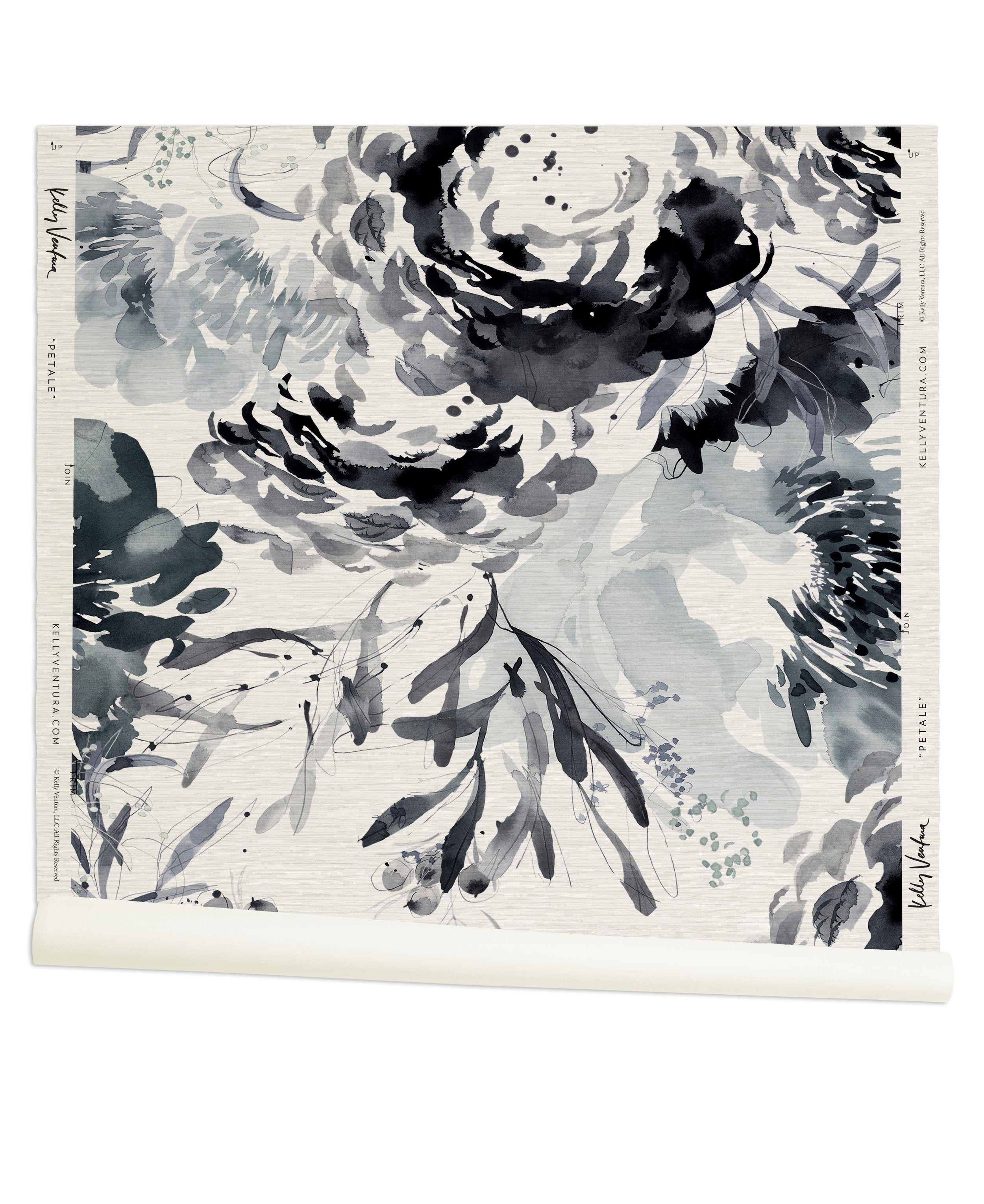 Petale Wallpaper in Indigo