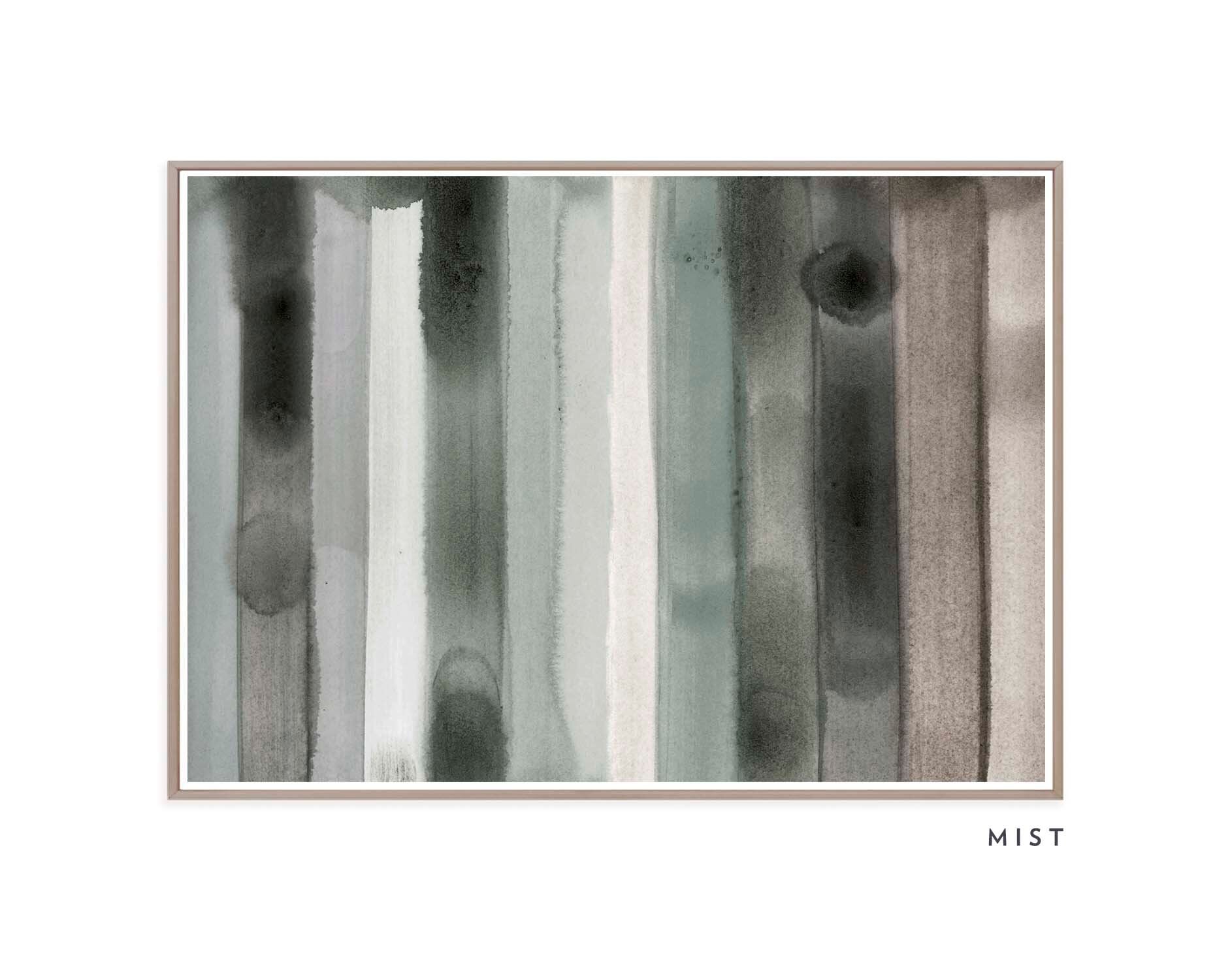 Watercolor Stripe - Mist | Sunset