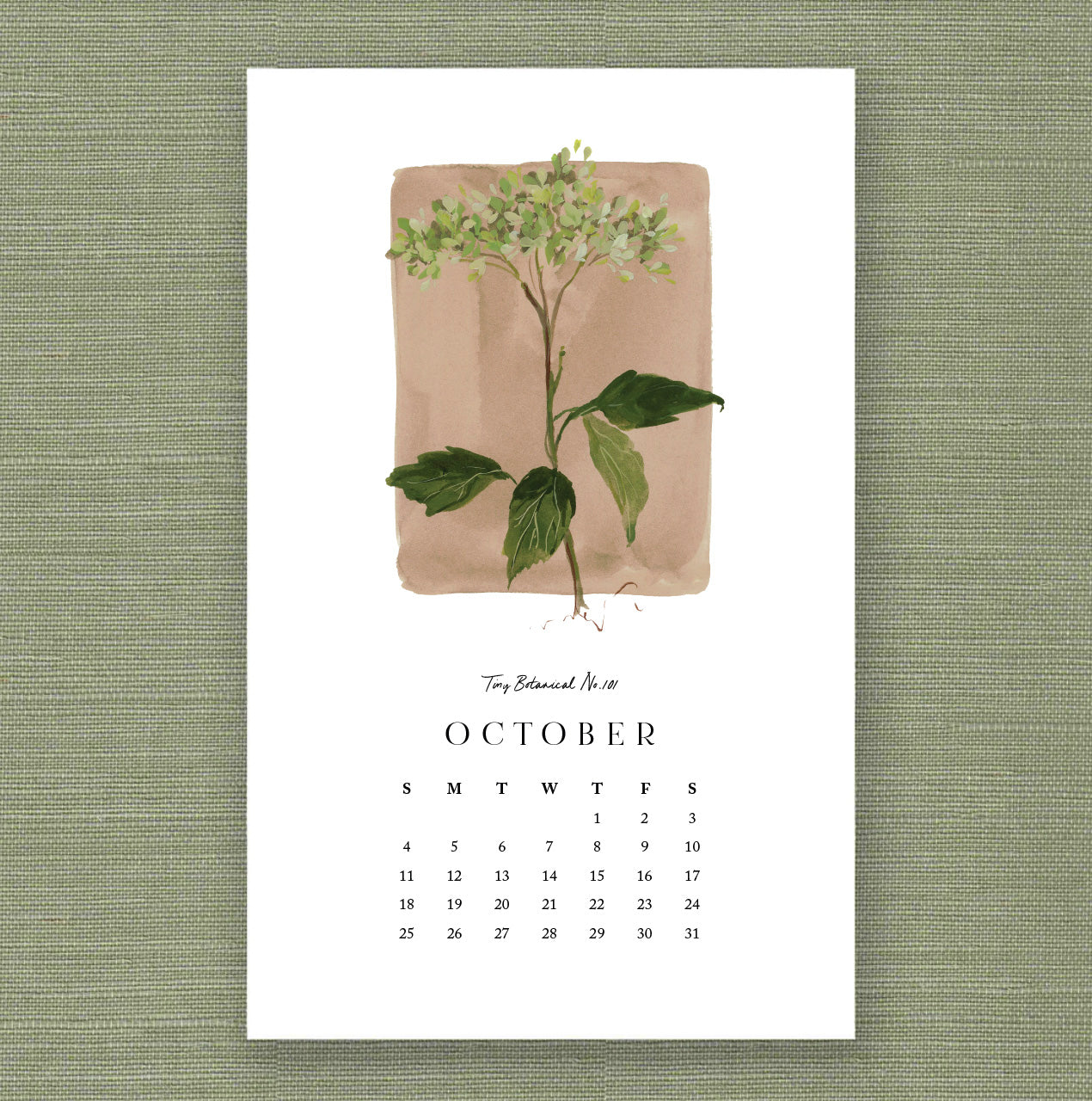 2026 Tiny Botanicals Calendar