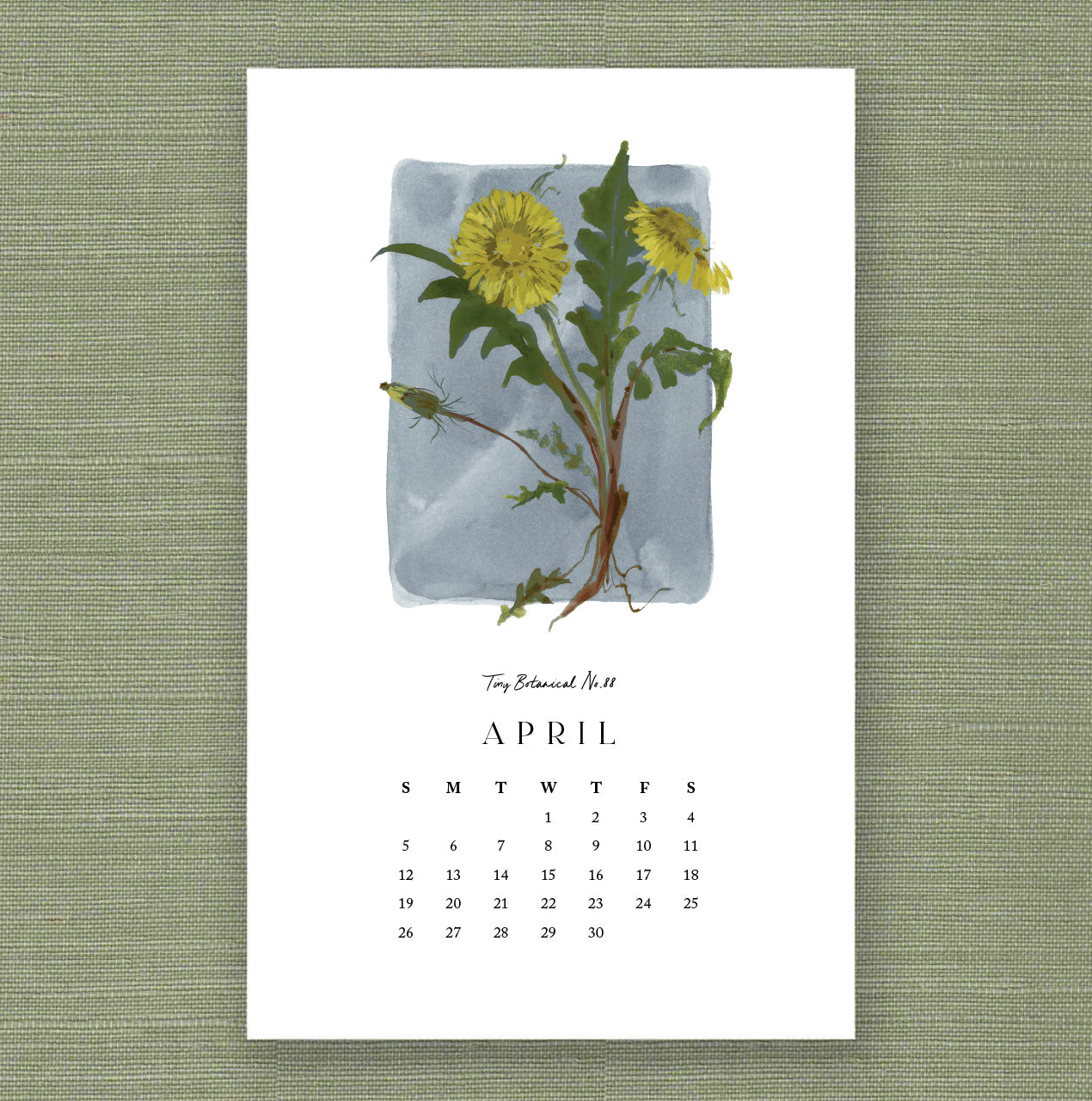 2026 Tiny Botanicals Calendar