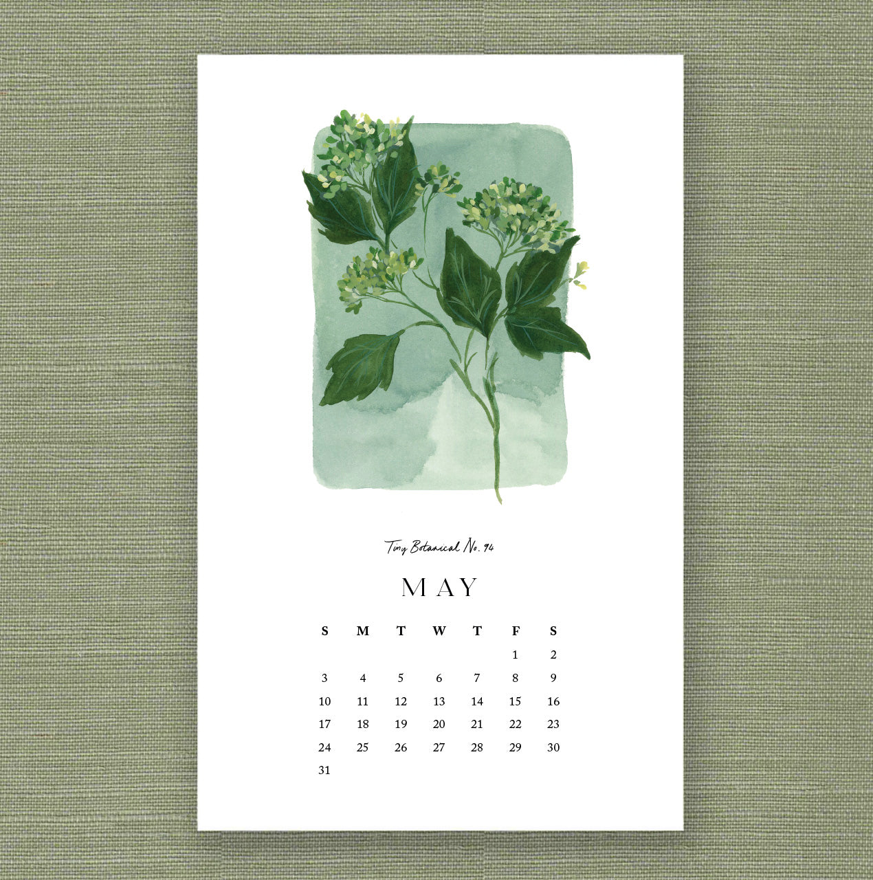 2026 Tiny Botanicals Calendar