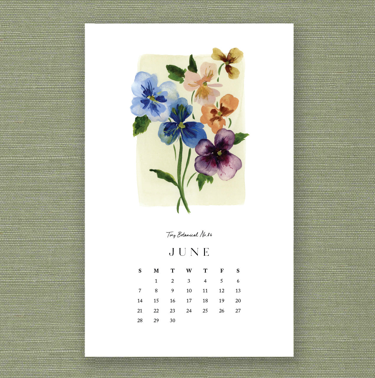 2026 Tiny Botanicals Calendar