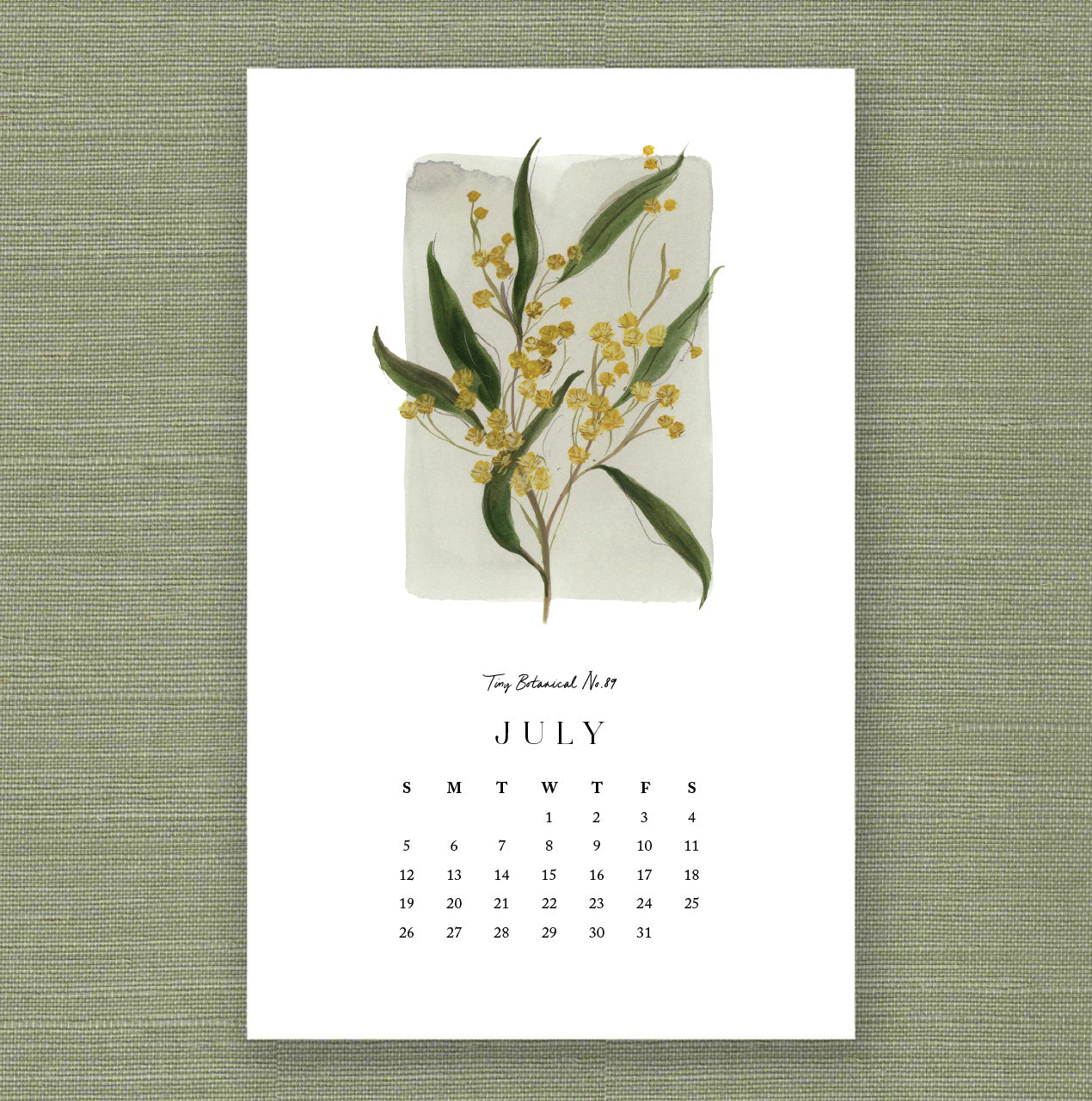 2026 Tiny Botanicals Calendar