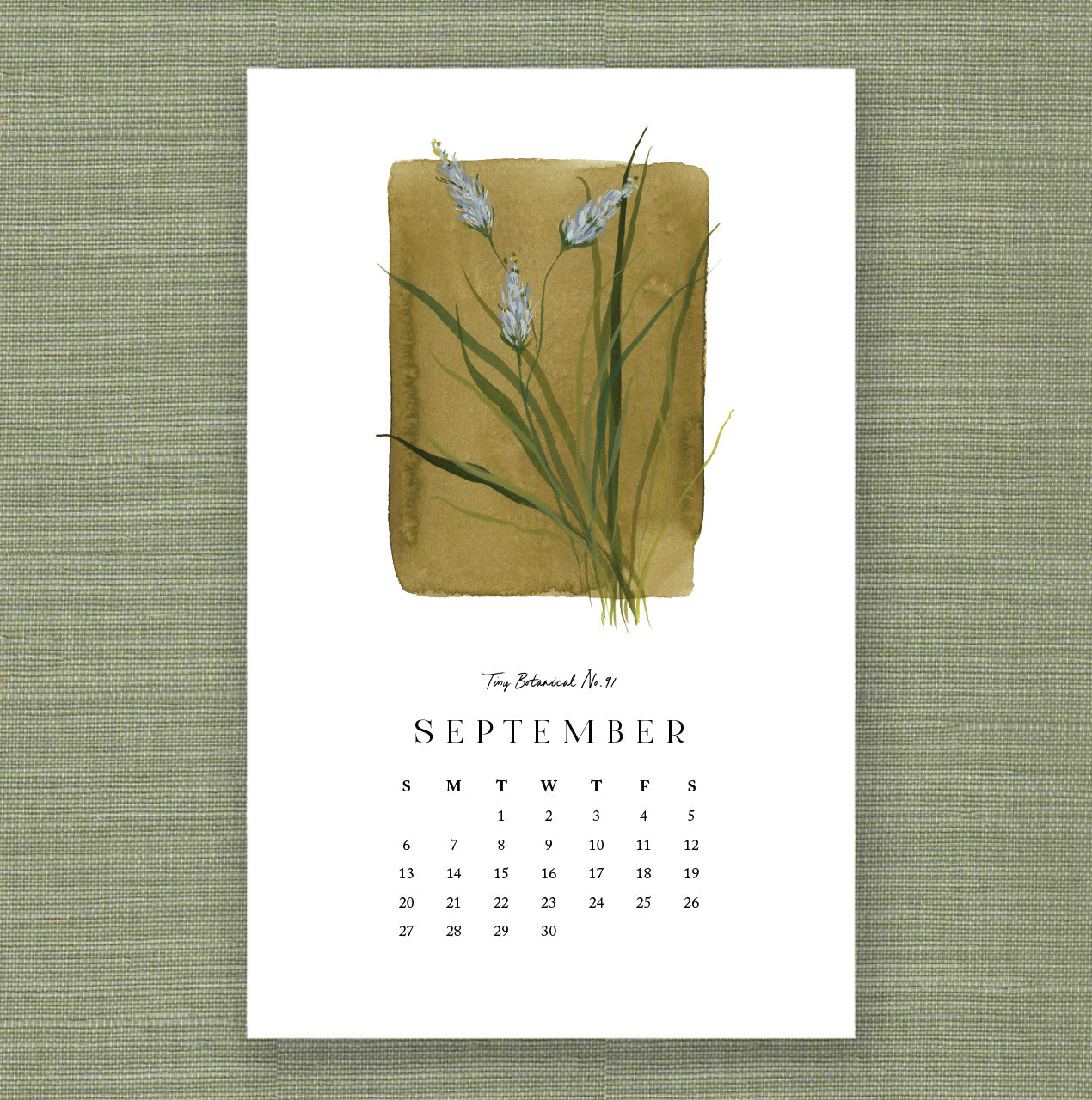 2026 Tiny Botanicals Calendar