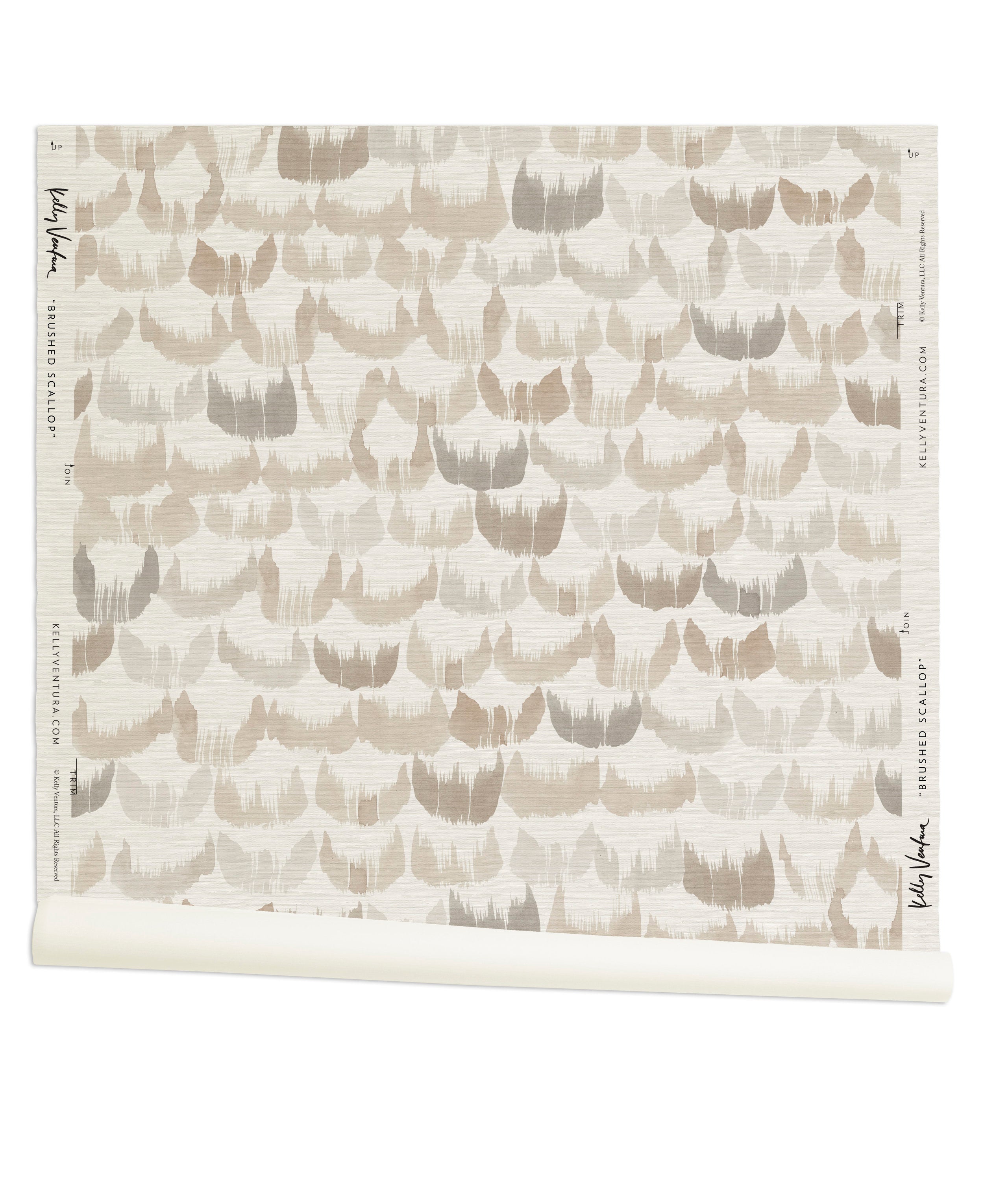 Brushed Scallop in Linen  Sample