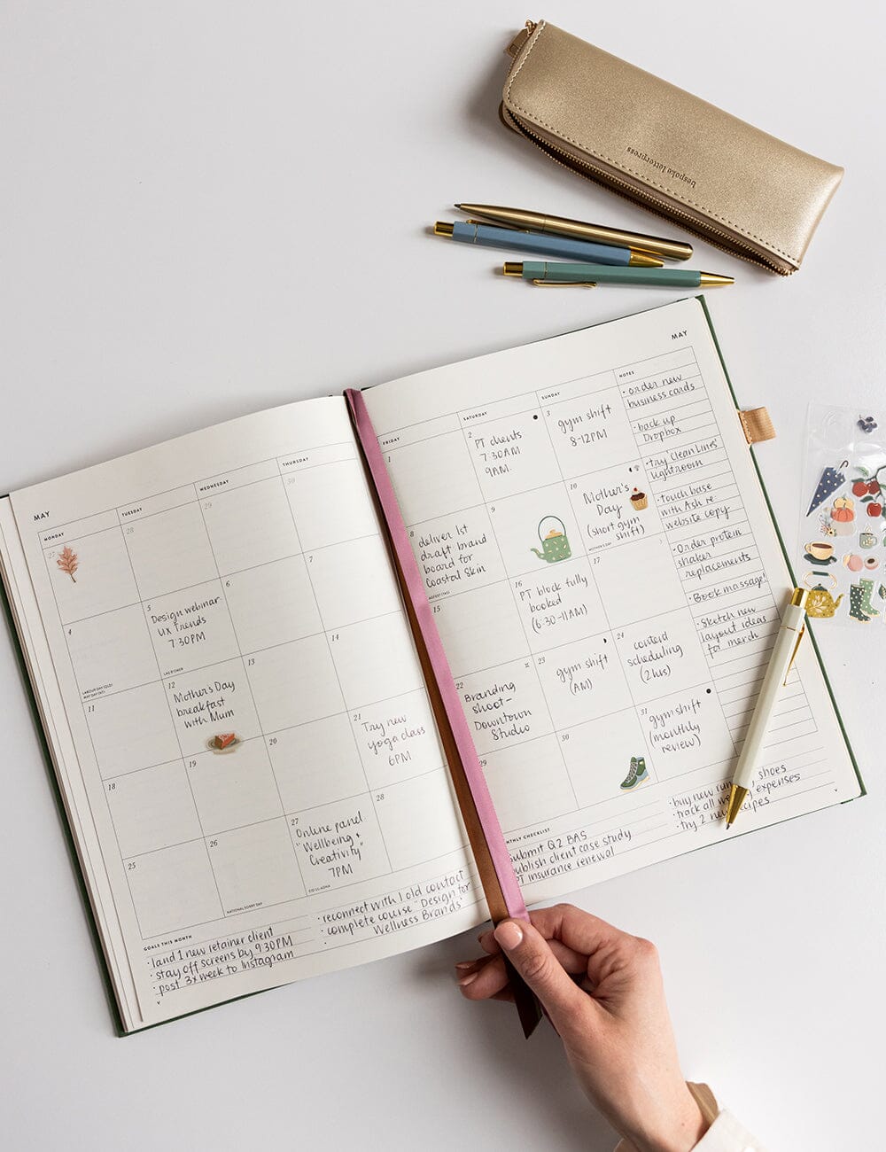 2026 Desktop A4 Planner Planner in Finch