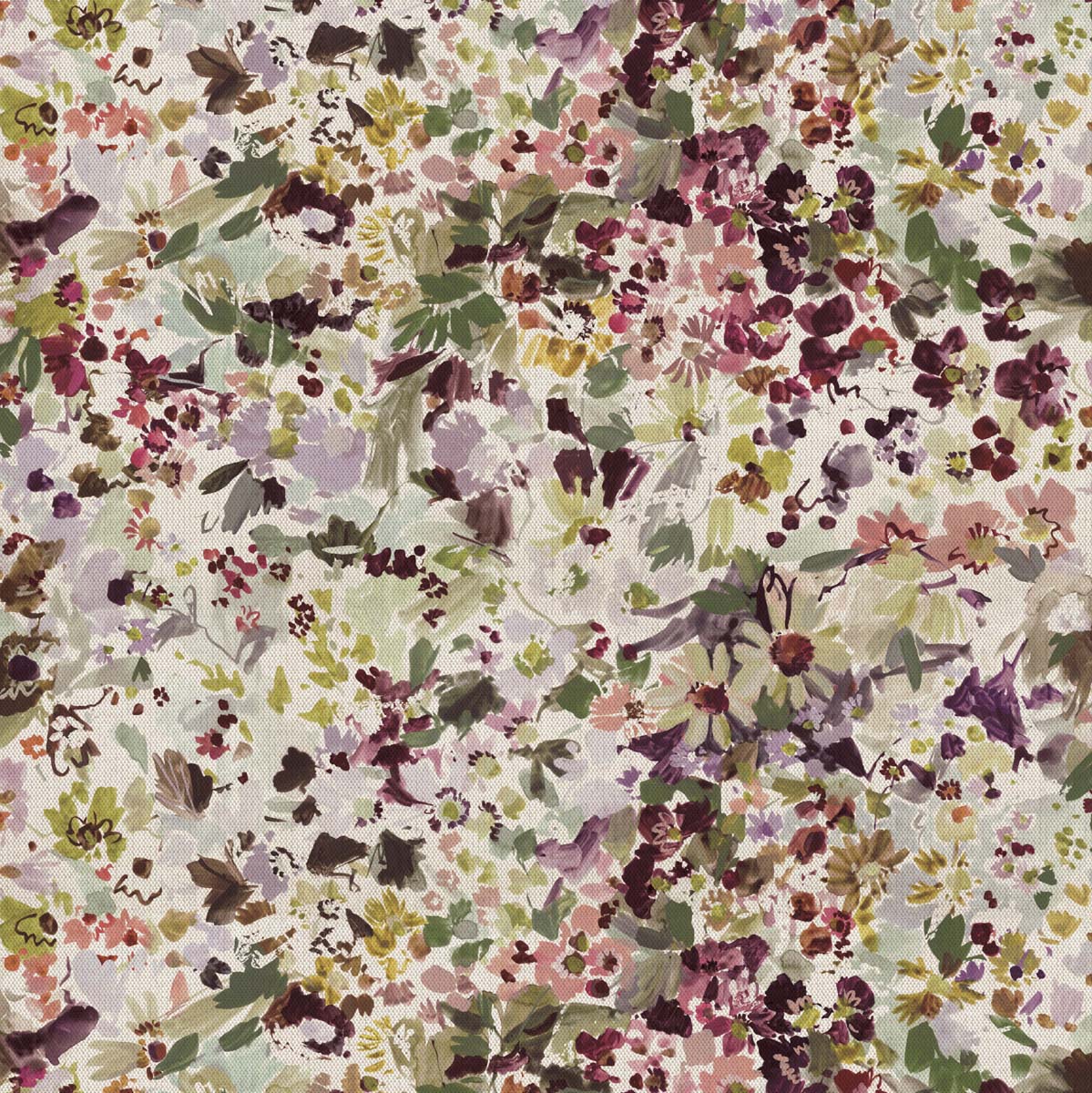 Gardens in Mauve Fabric Sample