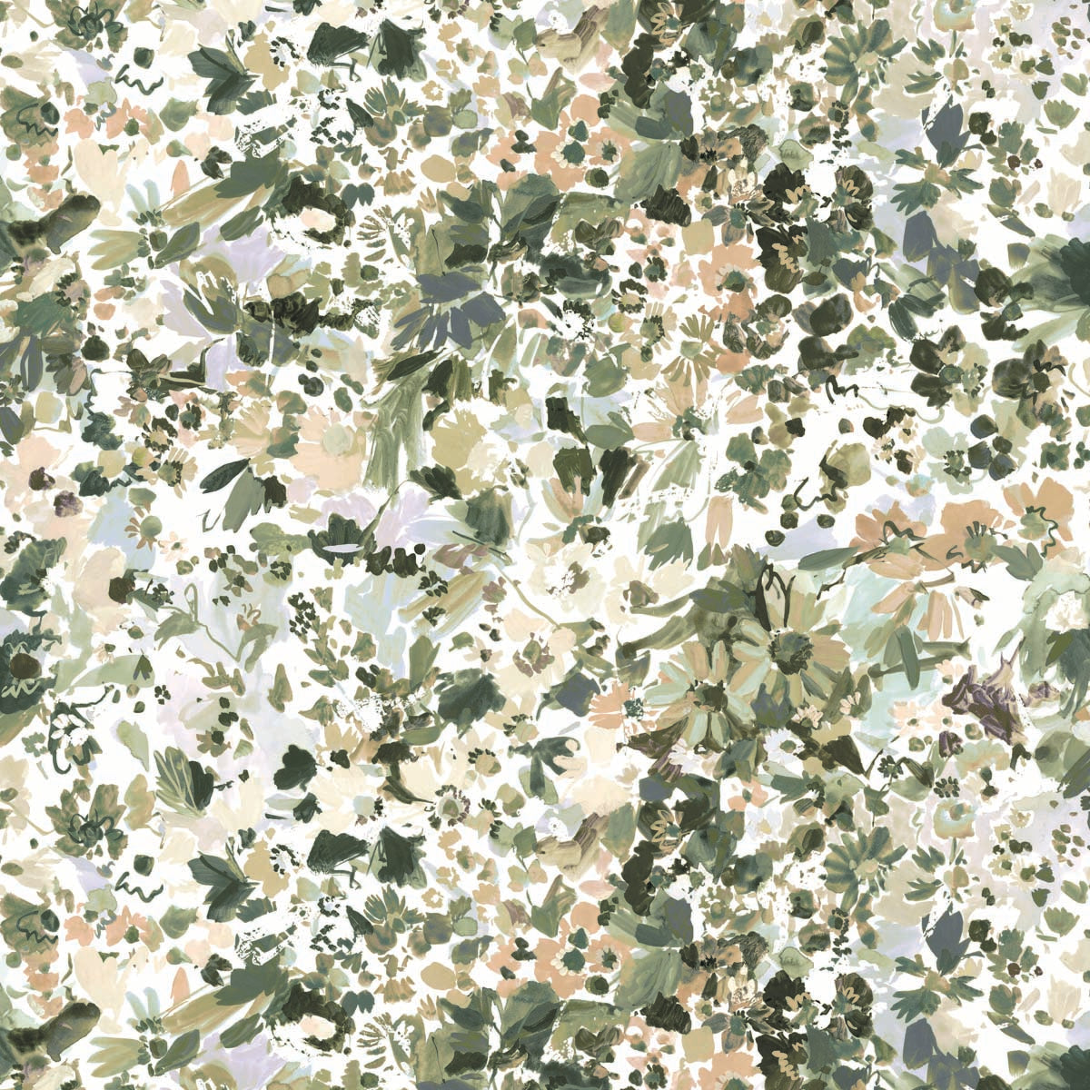 Gardens in Moss Fabric Sample