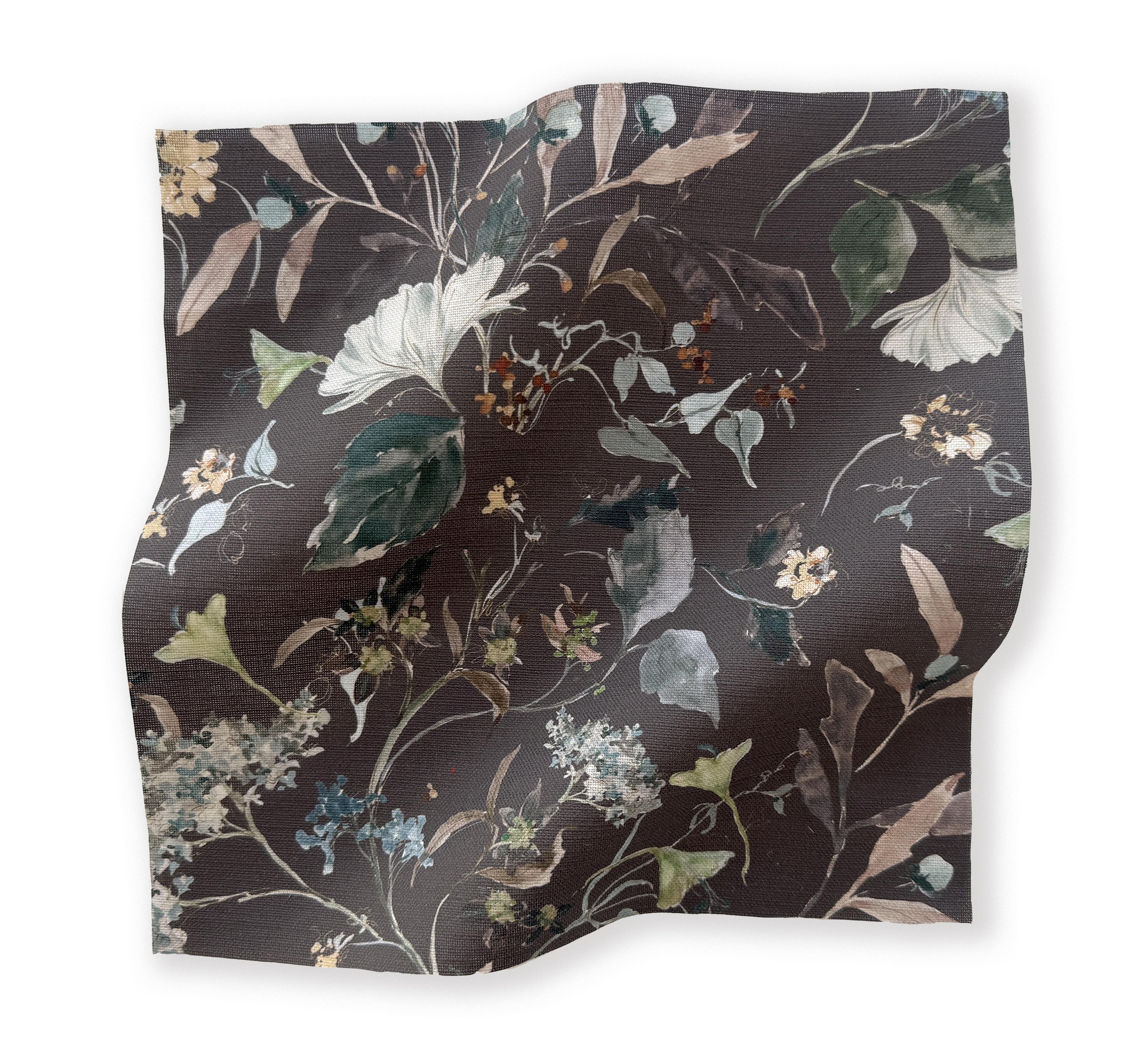 Herbarium in Plum Fabric Sample