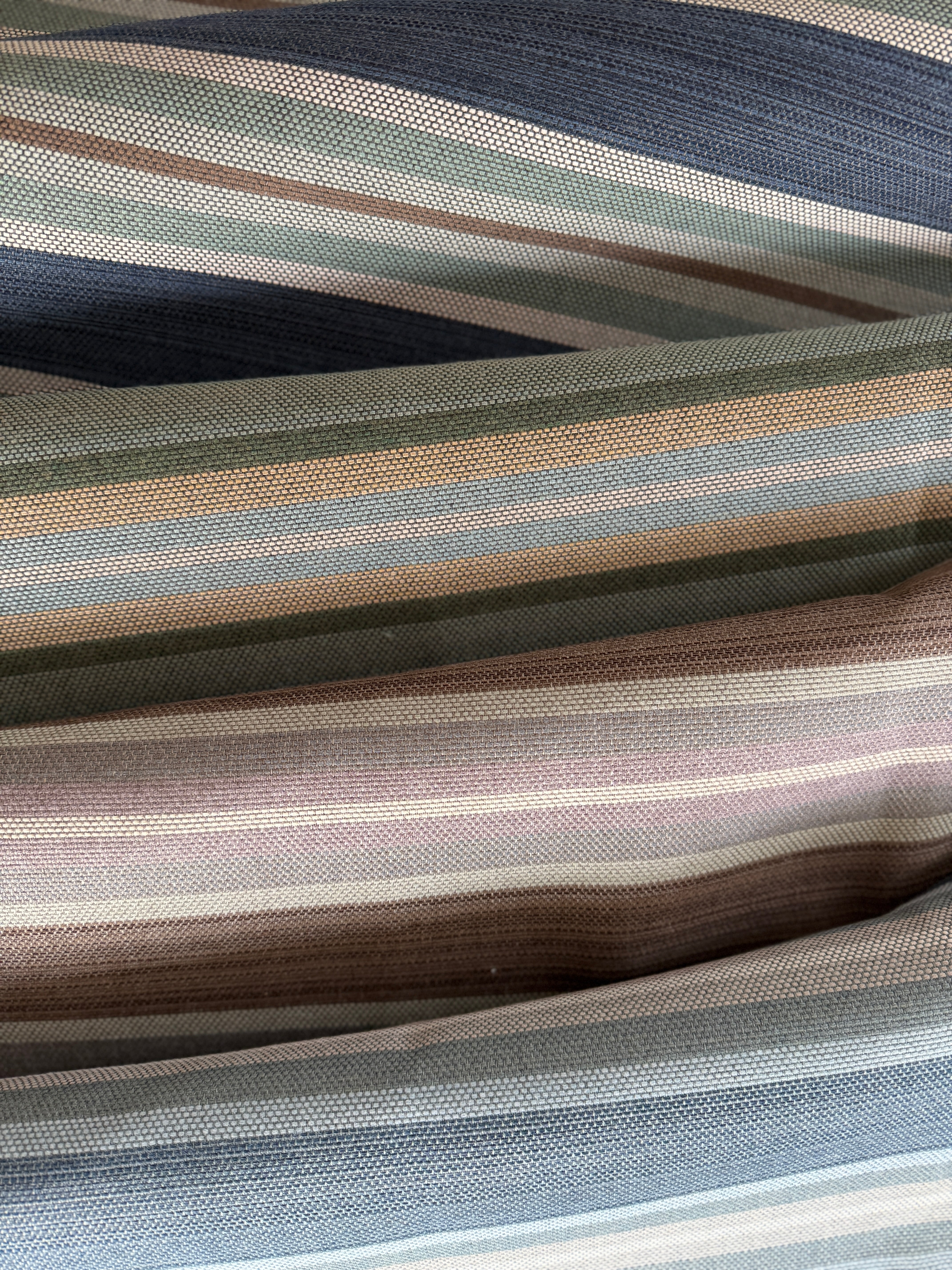 Harbour Stripe in Basil Fabric Sample