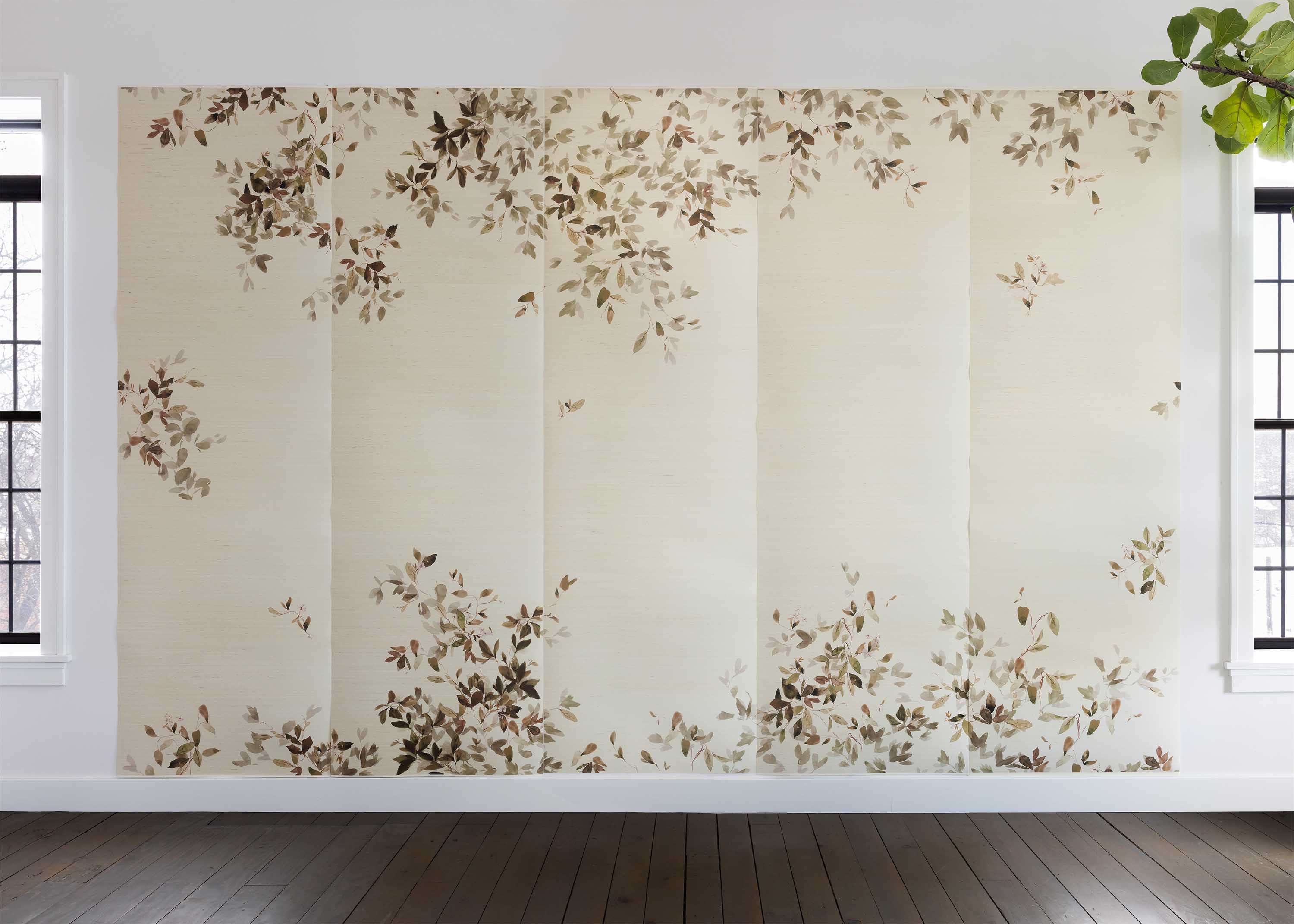Woodlands Mural in Fern Sample