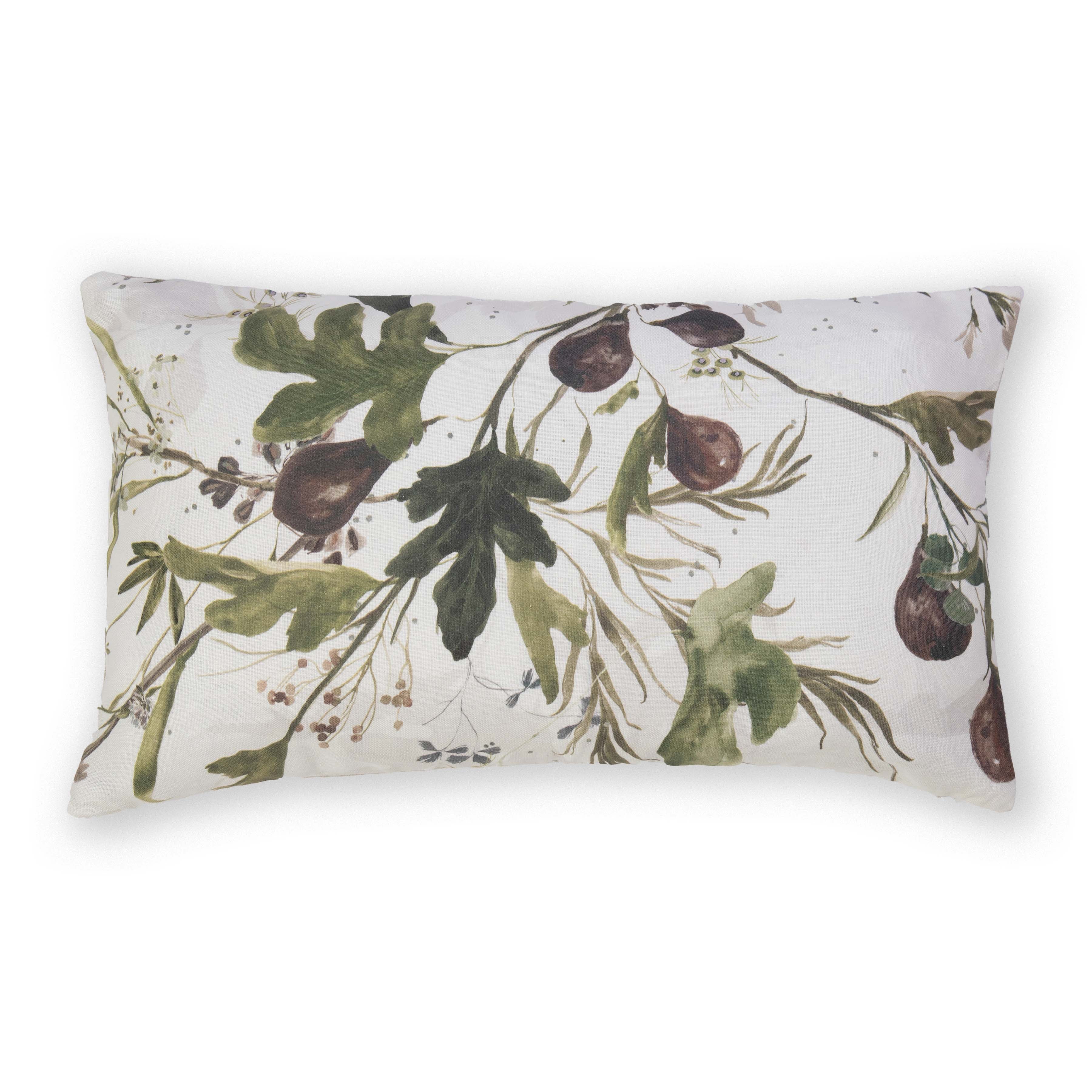 Fig in Linen Pillow Cover