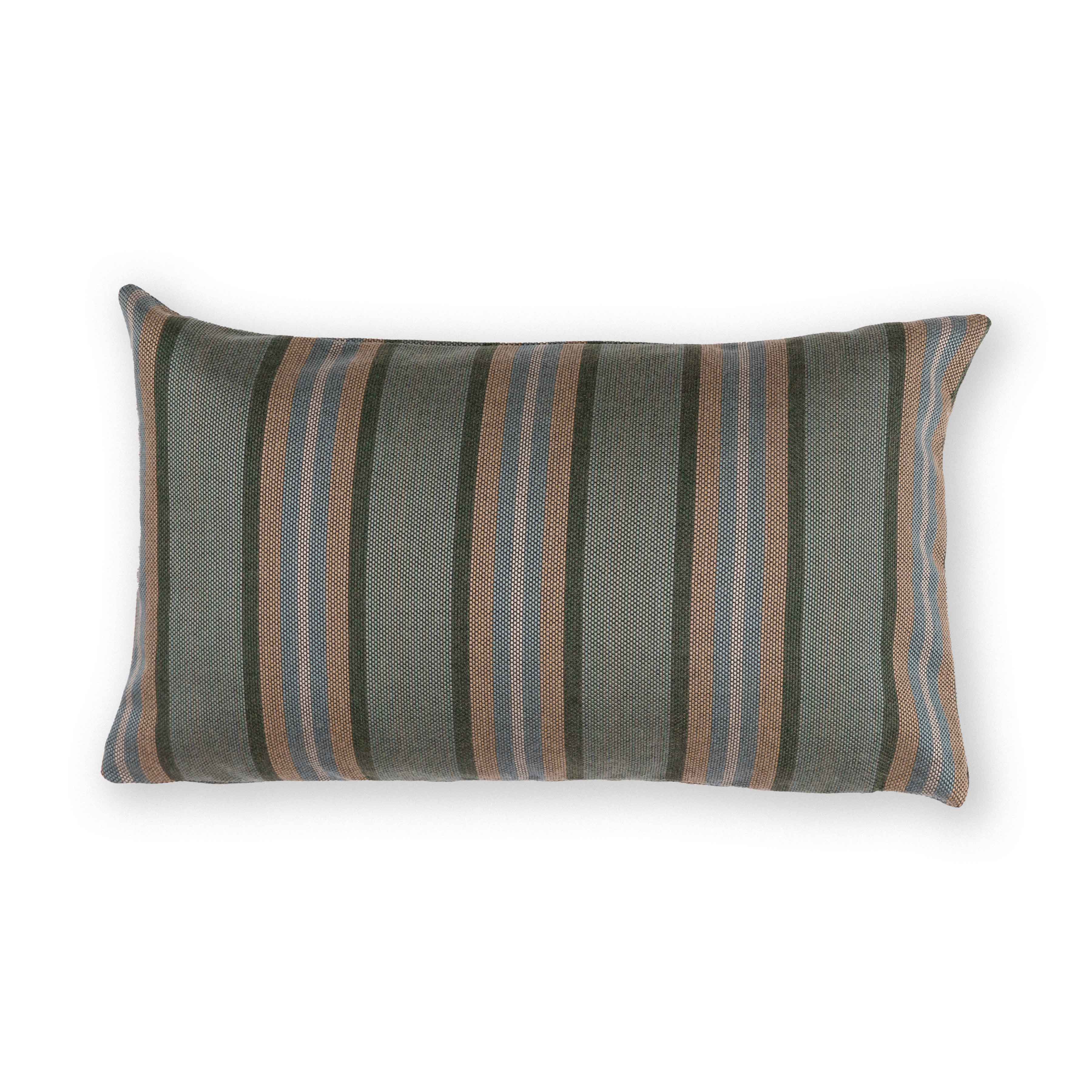 Harbour Stripe in Basil Pillow Cover - Indoor/Outdoor