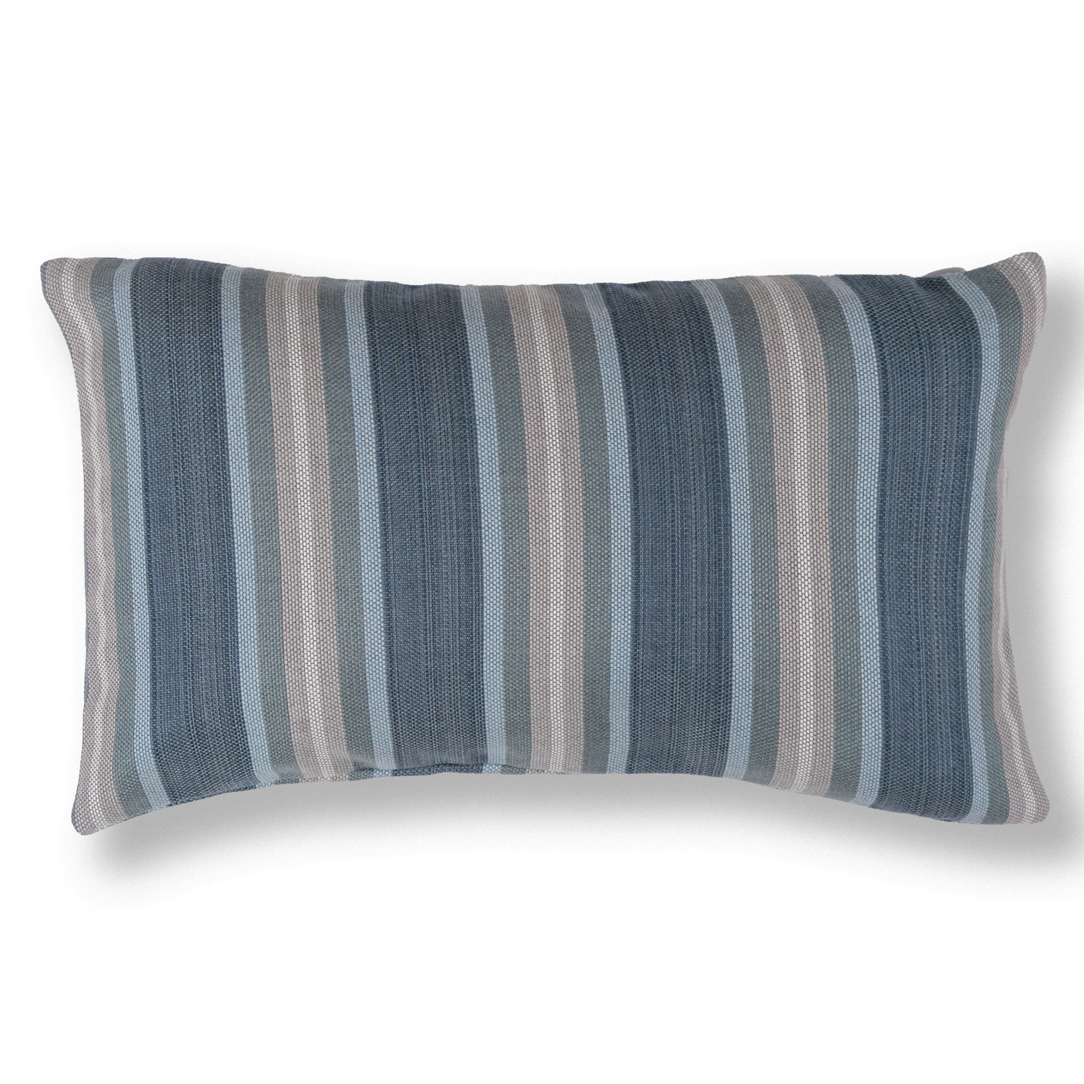 Harbour Stripe in Lake Pillow Cover - Indoor/Outdoor