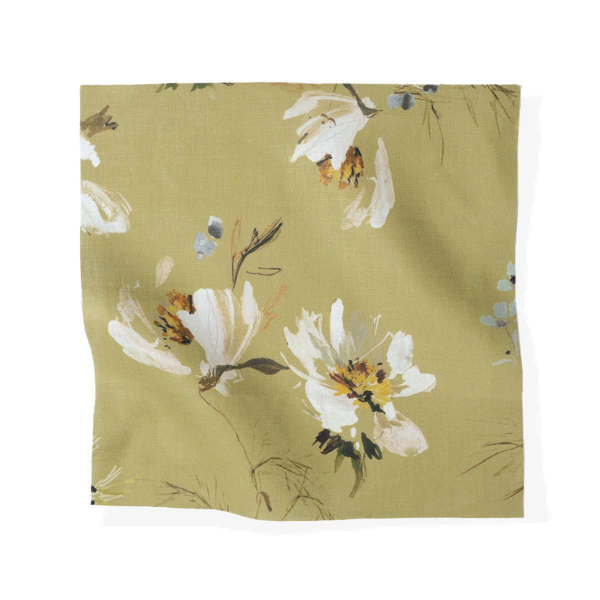 Cosmos in Canary Fabric Sample