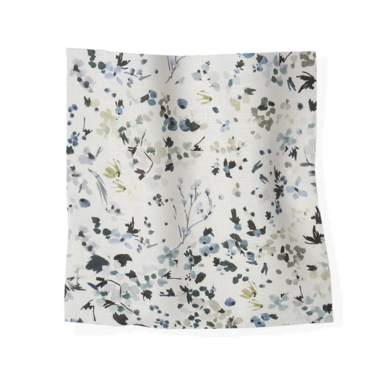 Wildflower Field in Indigo Fabric Sample