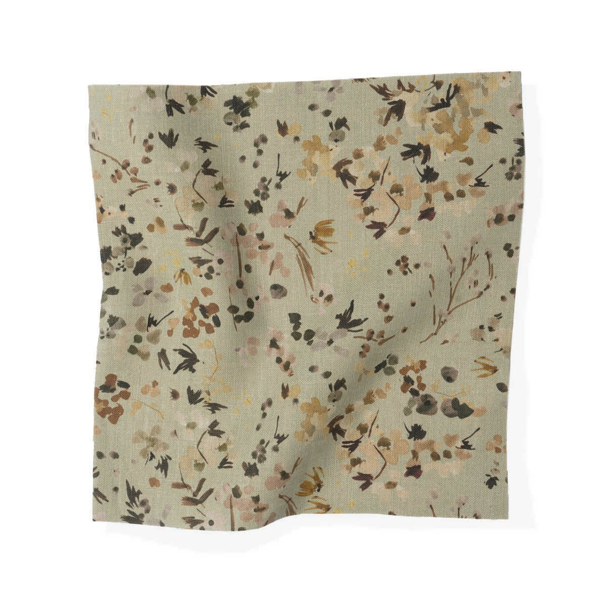 Wildflower Field in Sage Fabric