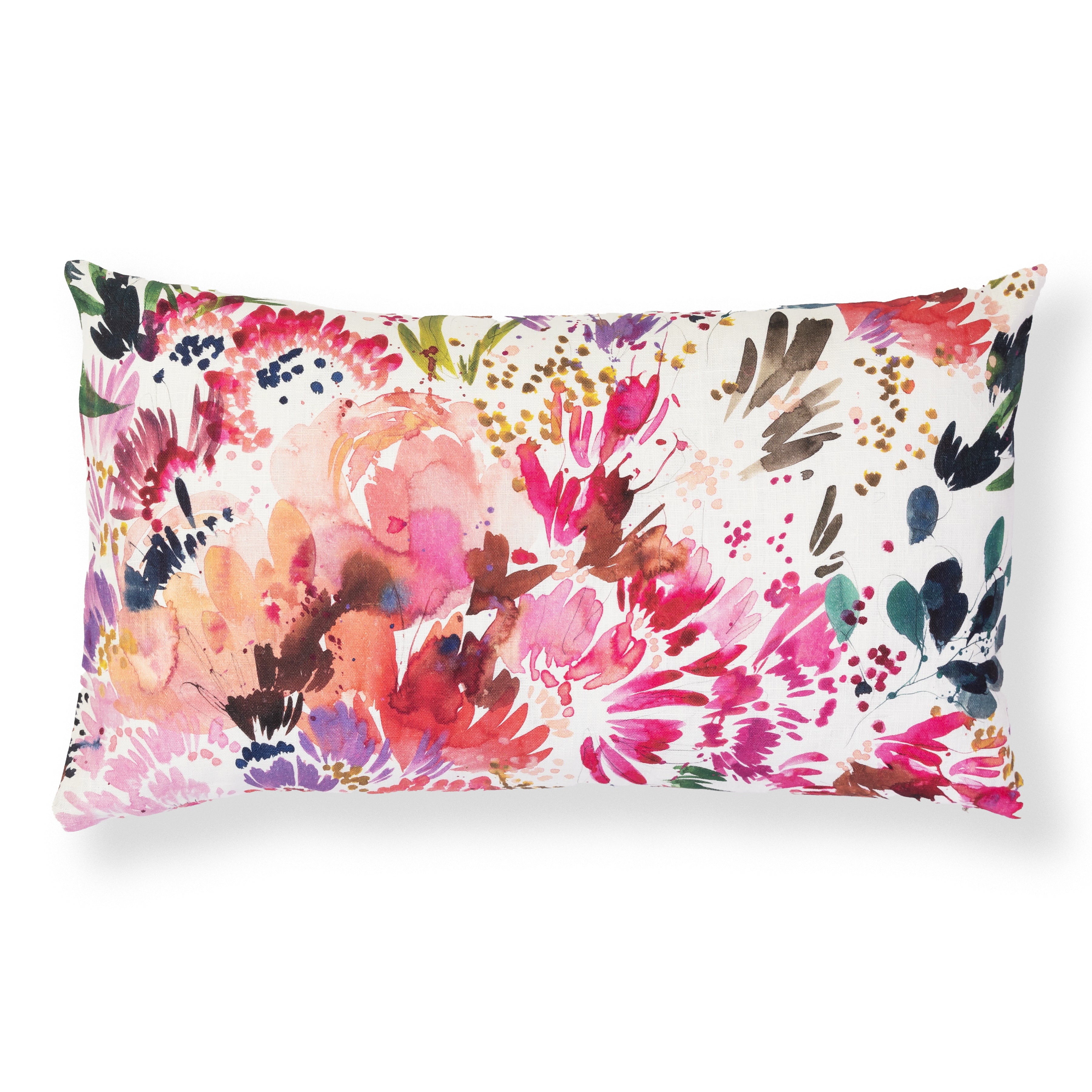 Mabel's Garden in Pink Pillow Cover