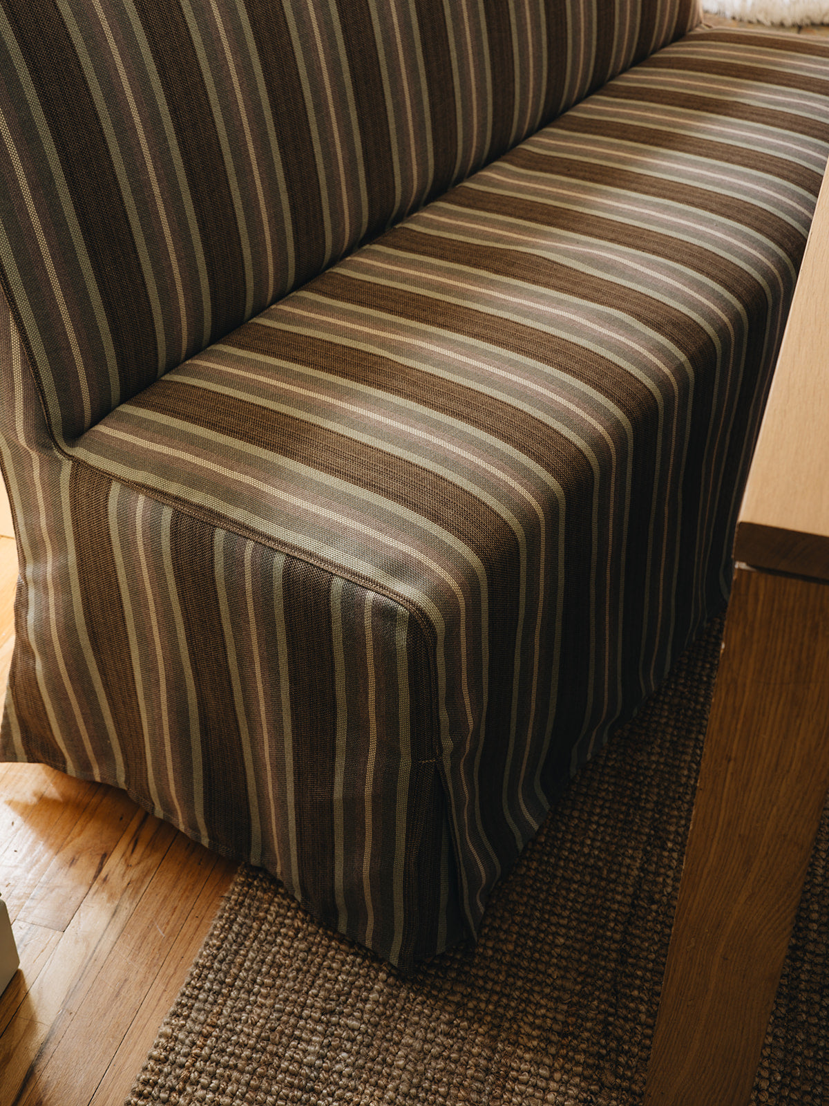 Harbour Stripe in Mulberry Fabric Sample