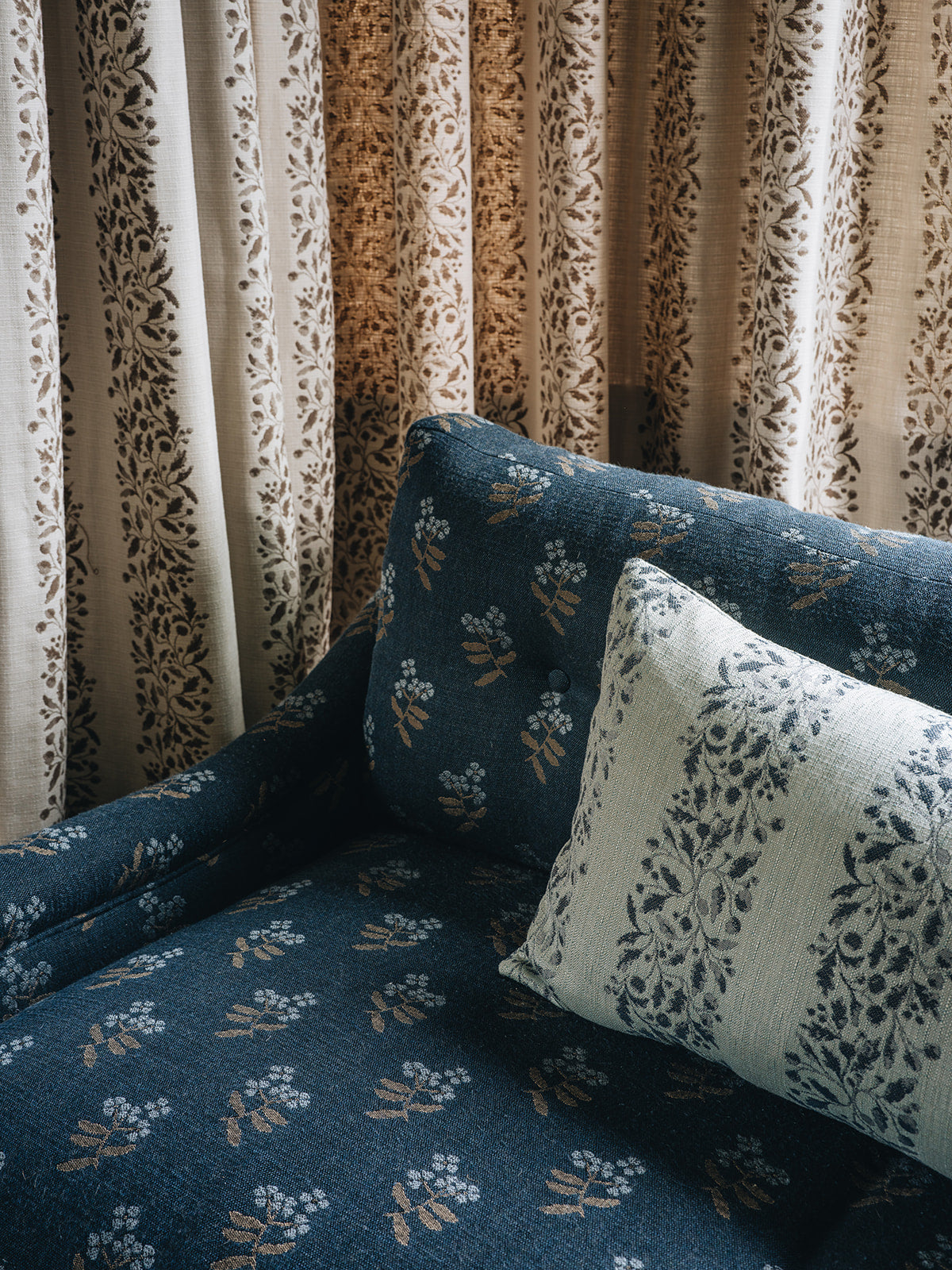 Flora in Indigo Fabric