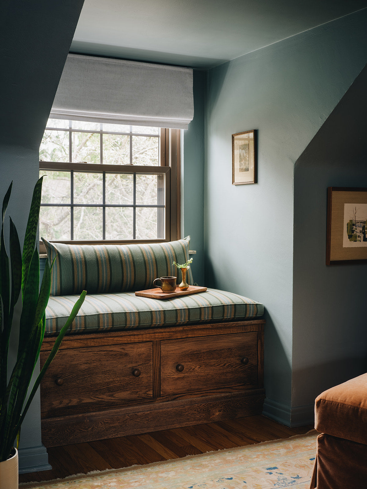 Harbour Stripe in Basil Fabric Sample