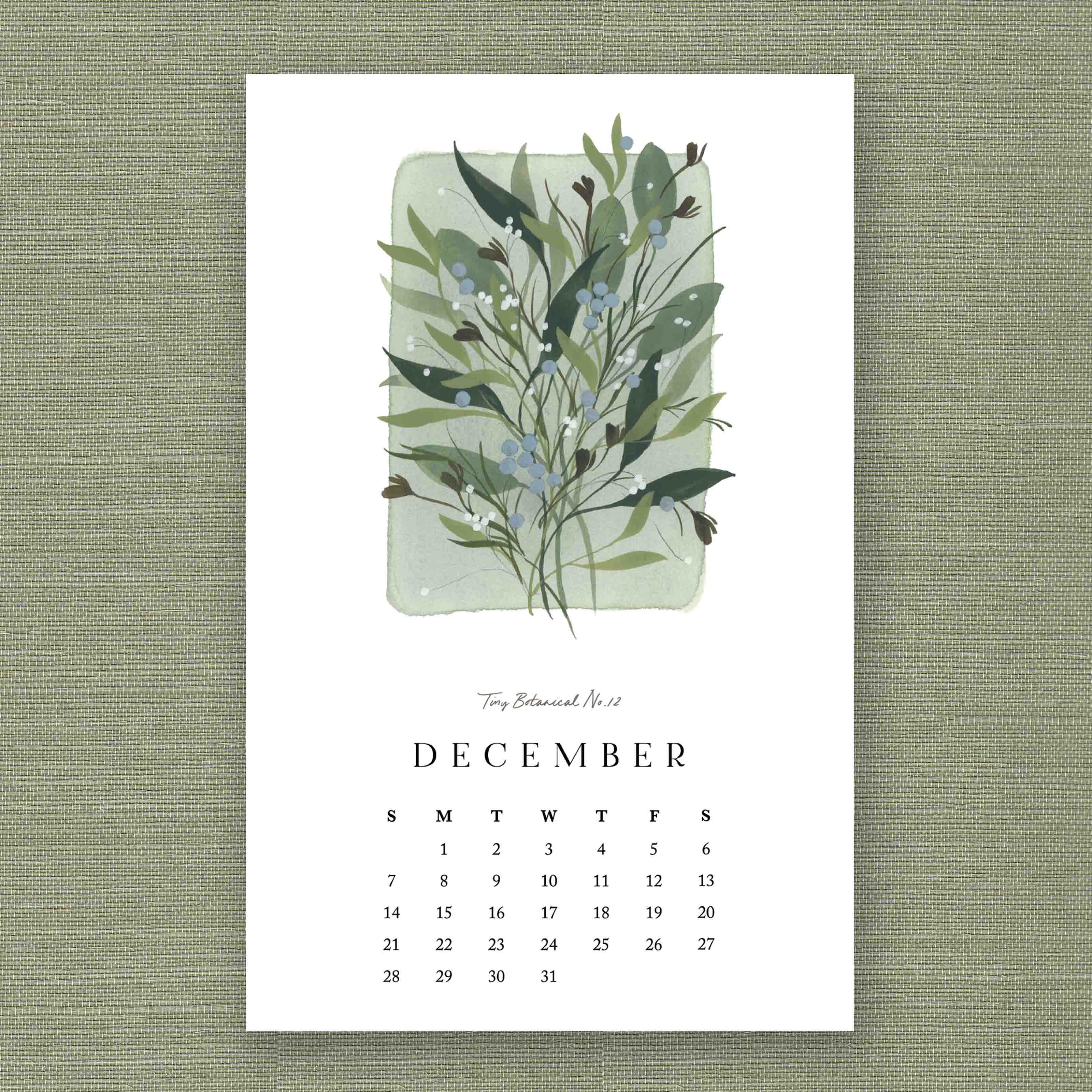 2025 Tiny Botanicals Calendar