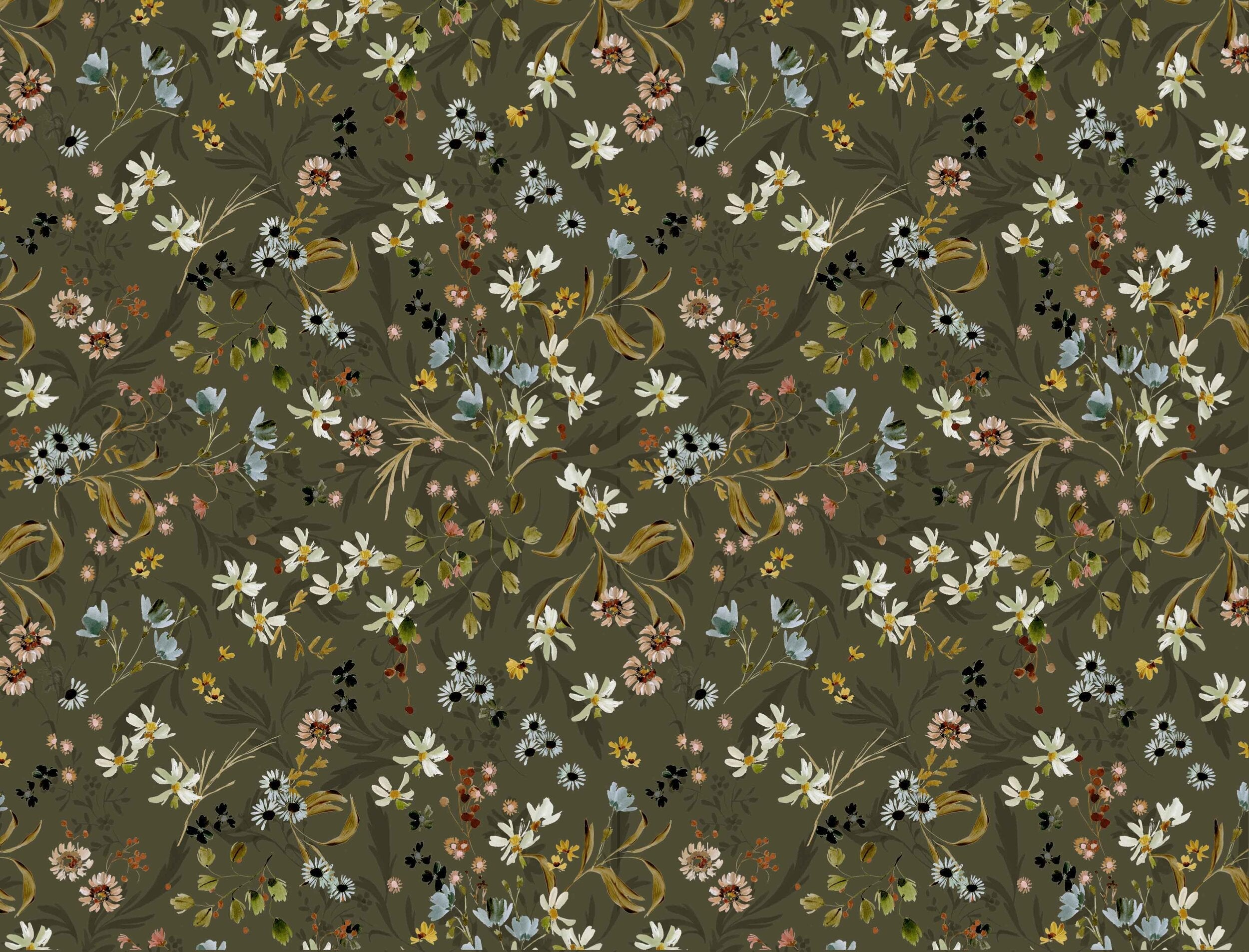 Eden in Olive Fabric Sample