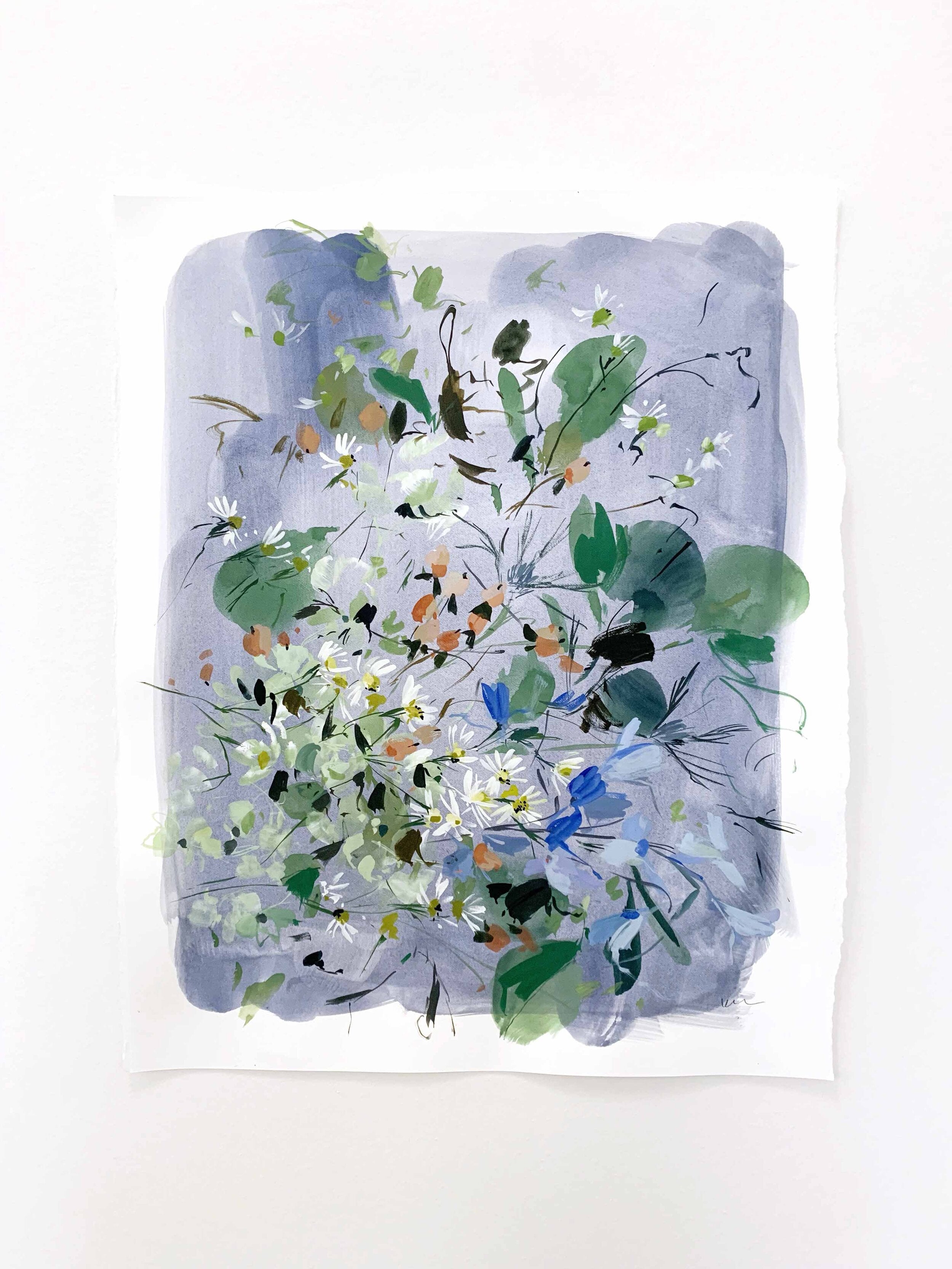 Daisies in Blue - Original