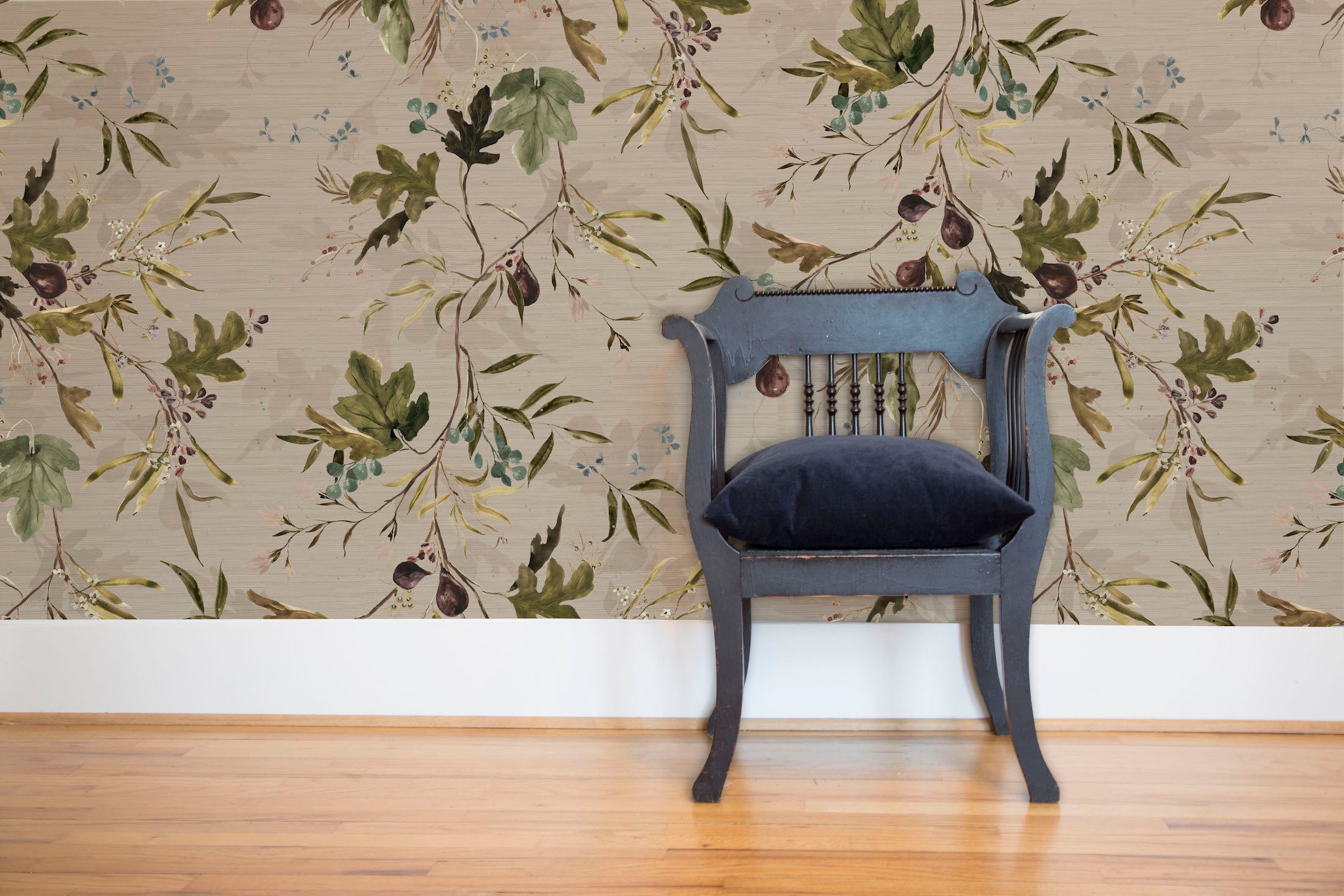 Fig in Hazel Grasscloth