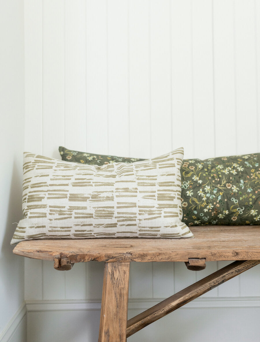 Eden in Olive Pillow Cover